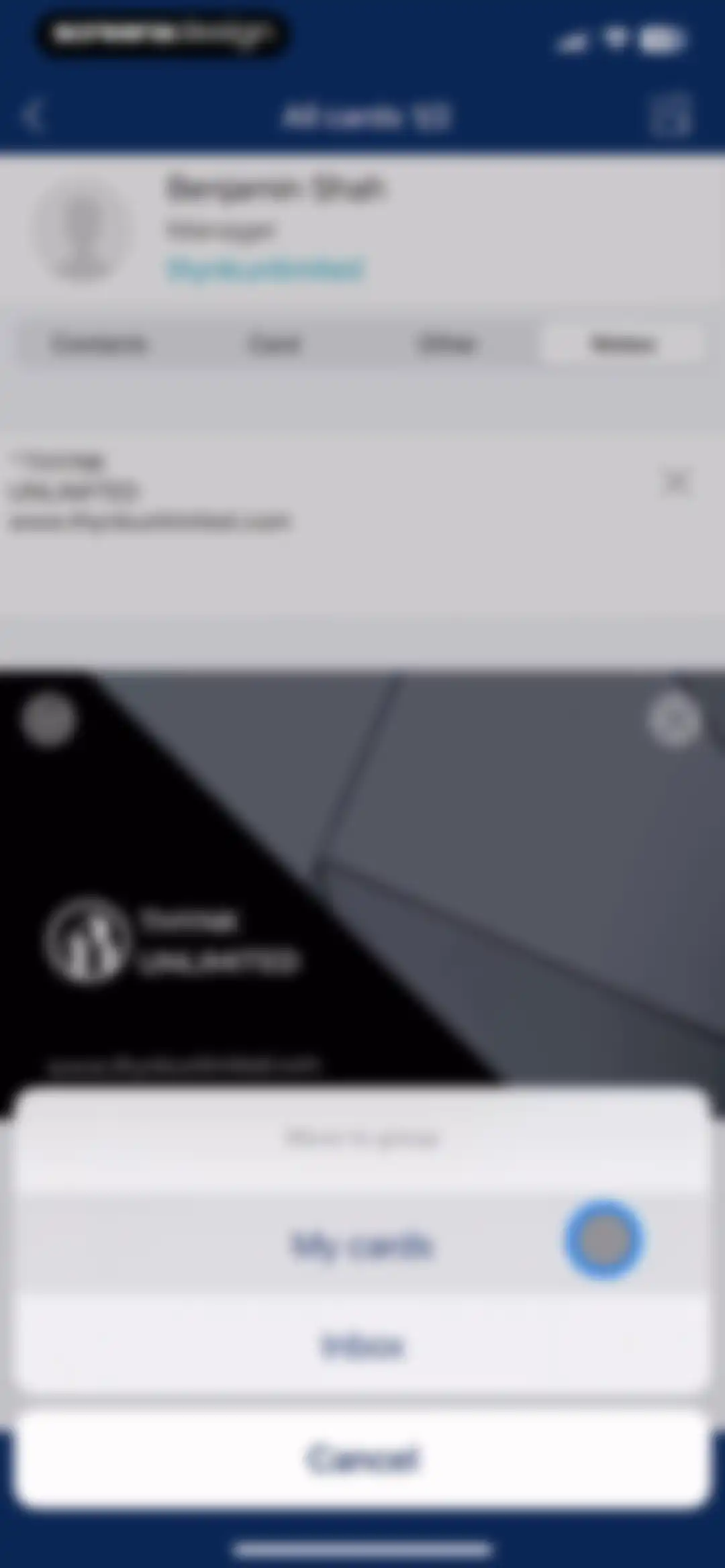 Business Card Reader screen 32