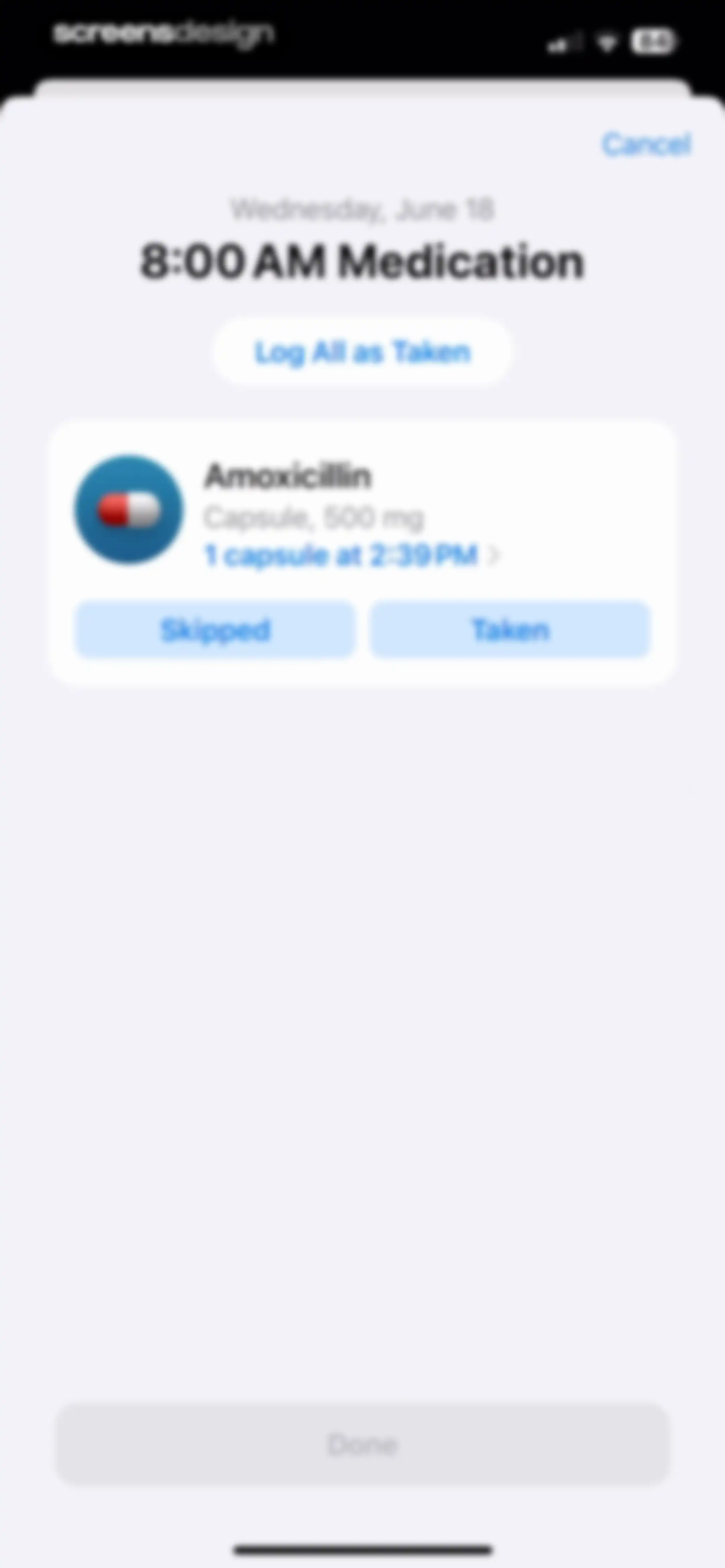 Apple Health screen 127