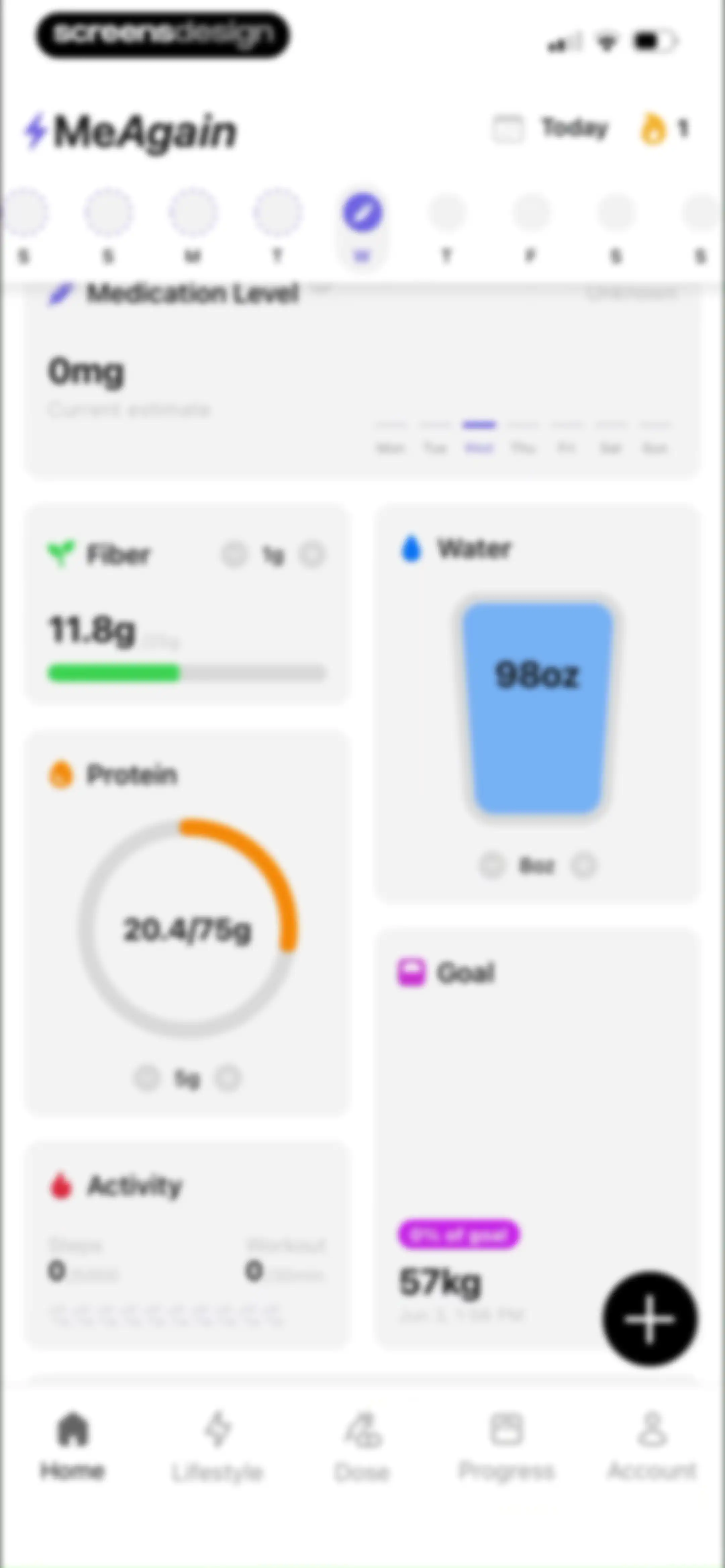 MeAgain: GLP-1 Tracker App screen 112