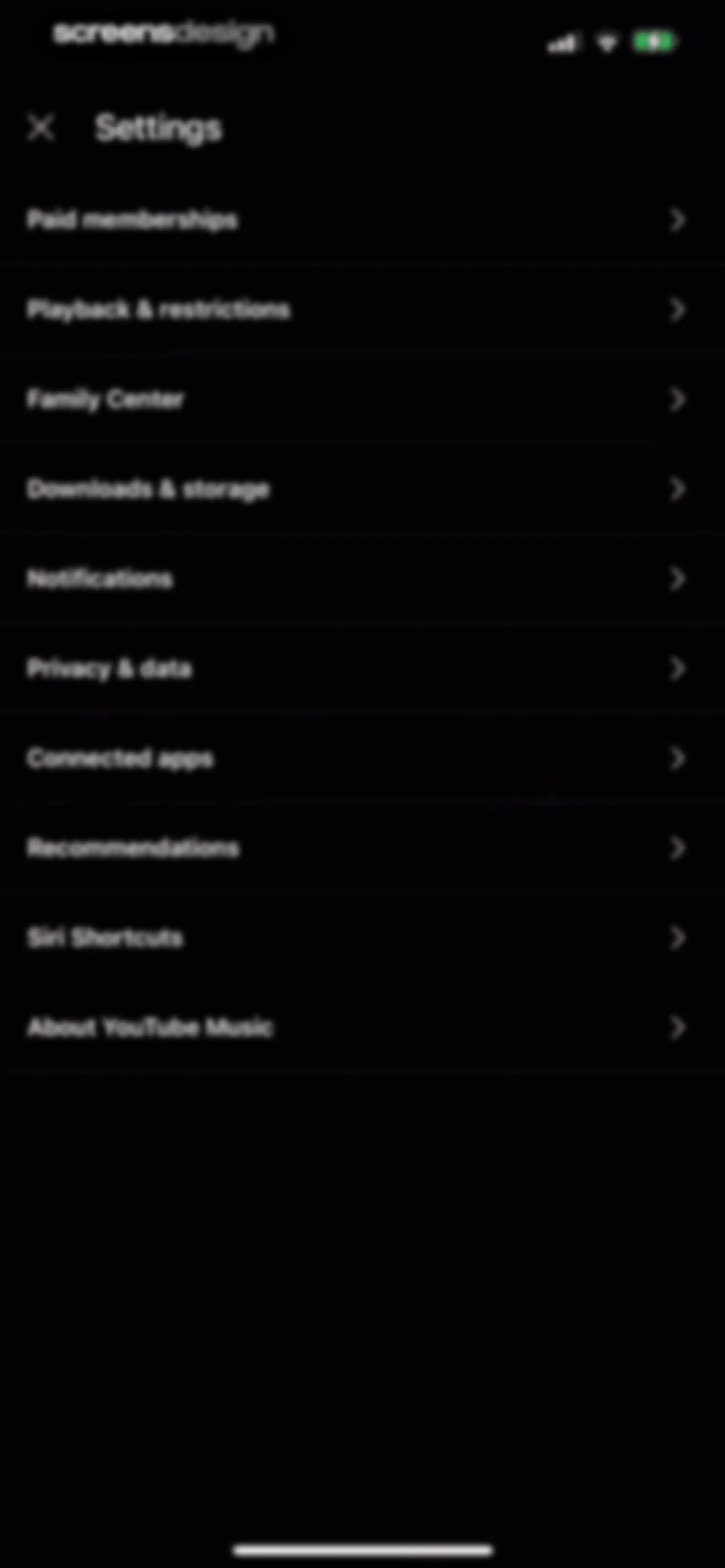 YouTube Music screen 179