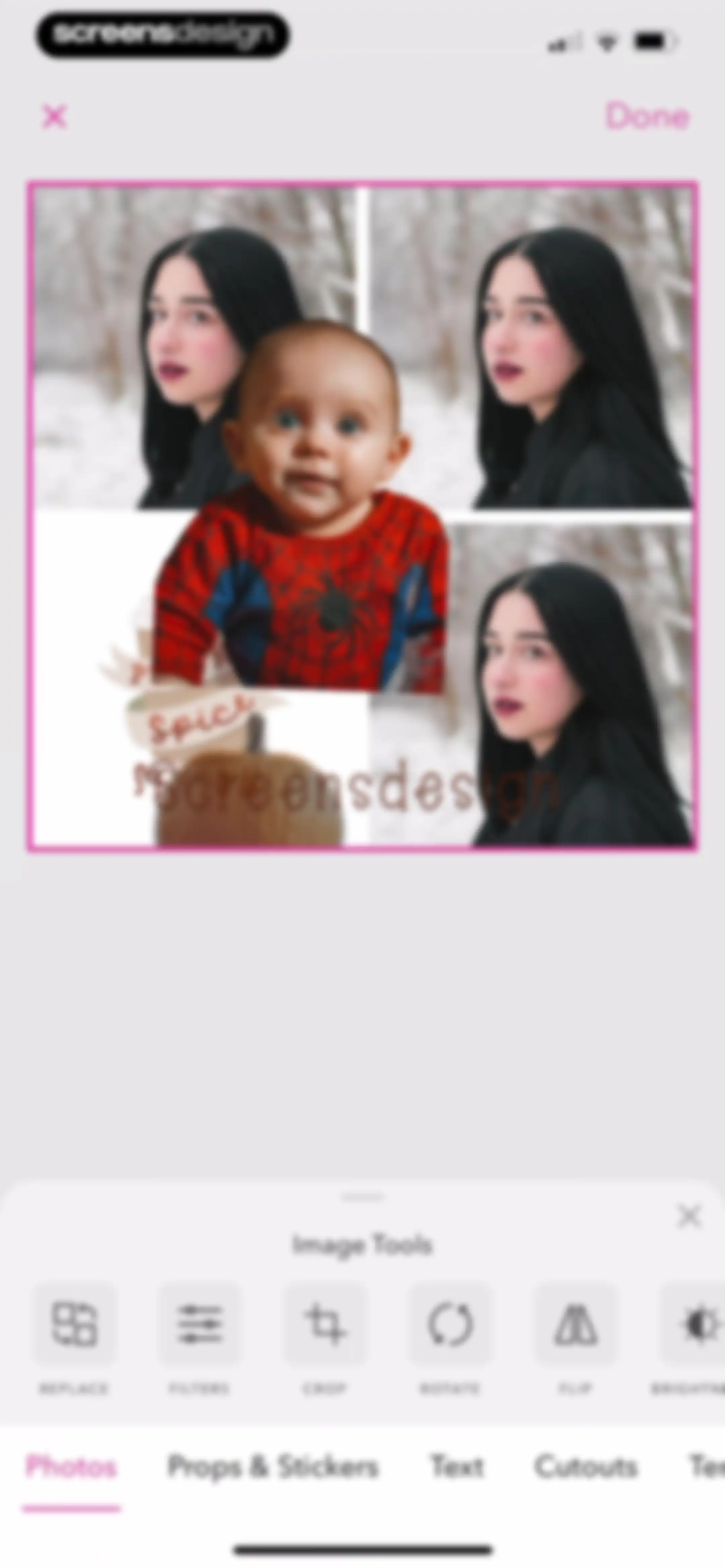 Precious - Baby Photo Art screen 92