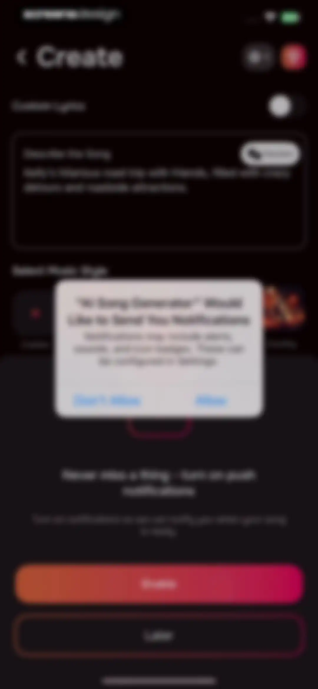 MIA: AI Song Generator screen 9