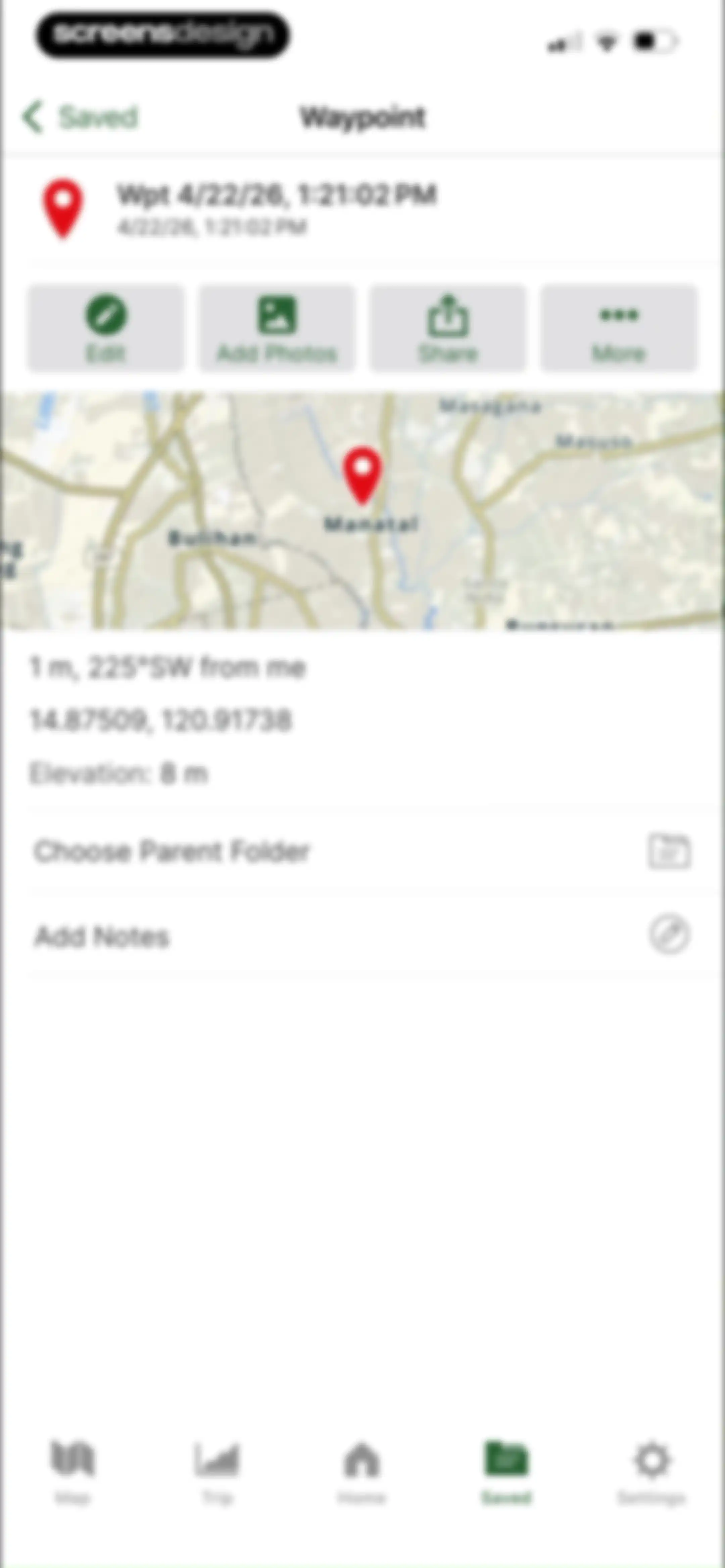 Gaia GPS: Mobile Trail Maps screen 105