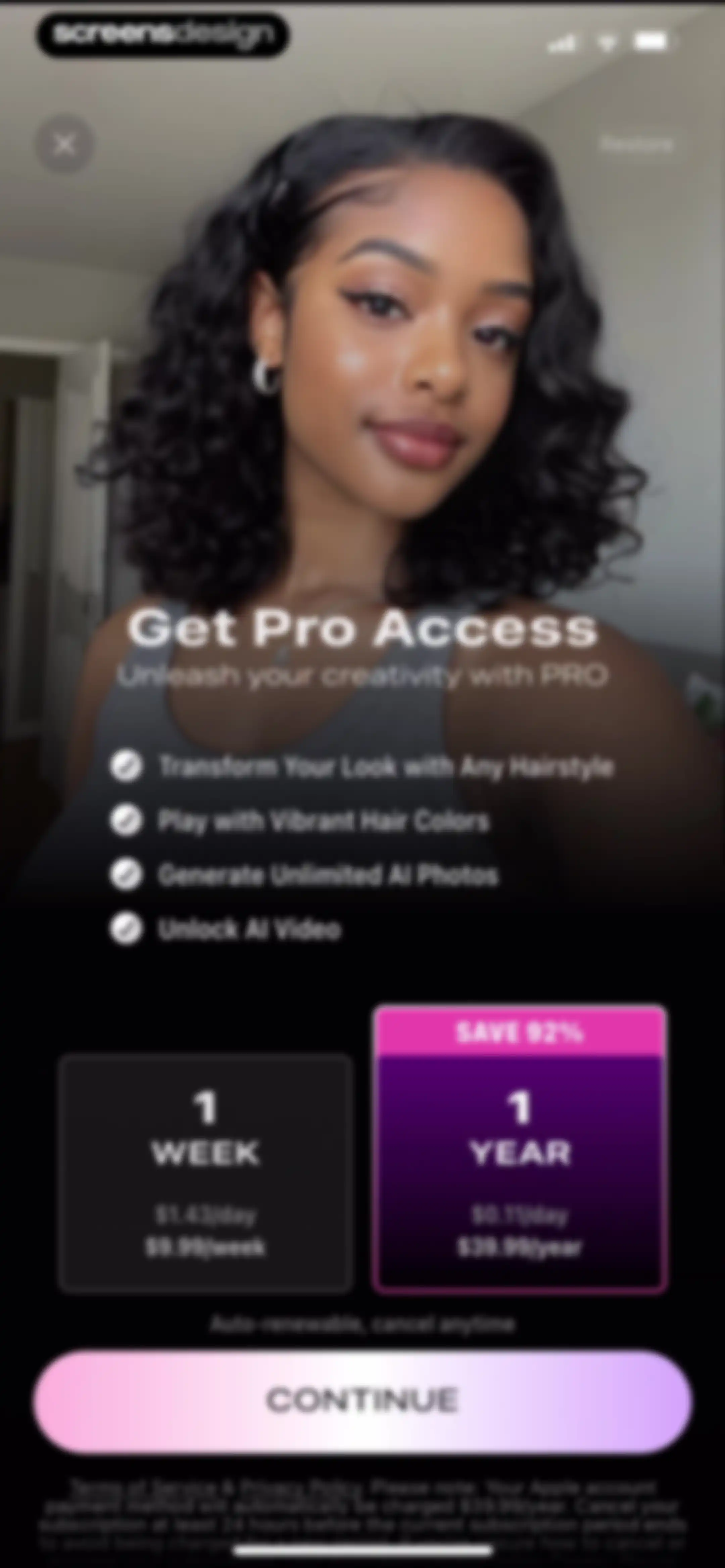 Beautify - Hairstyle Try On screen 102