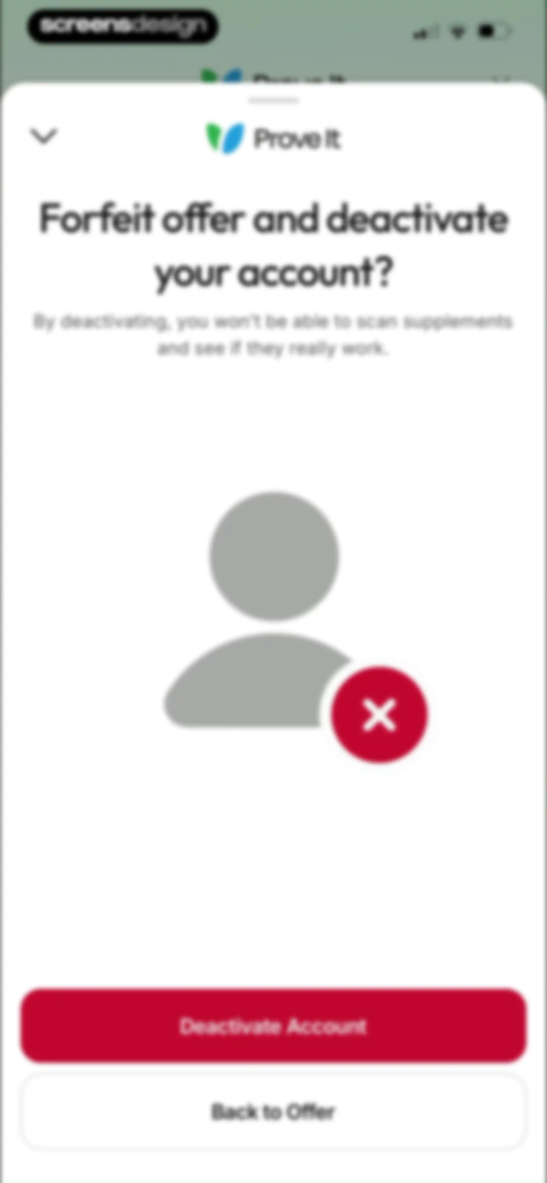 Prove It - Supplement Scanner screen 49
