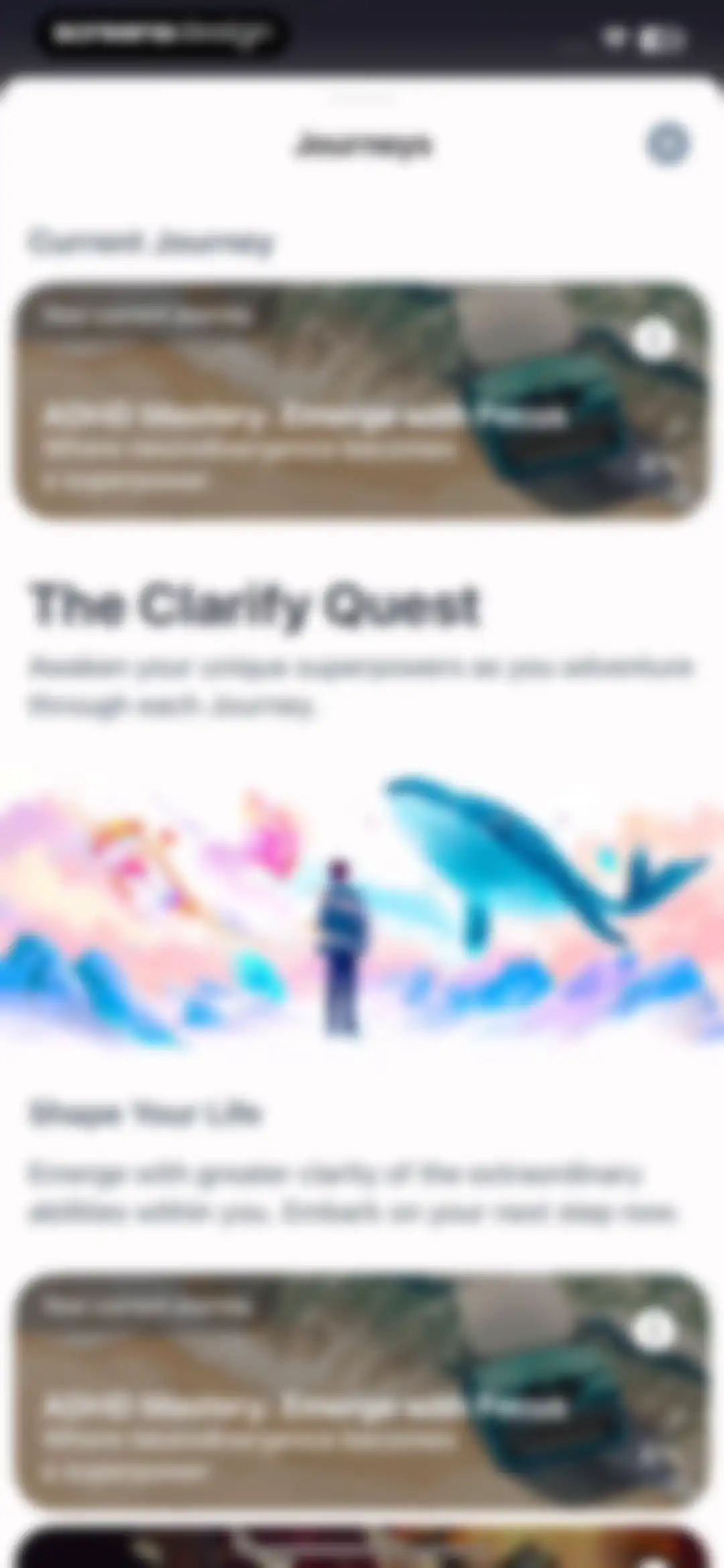 Clarify: Focus & Task Manager screen 125