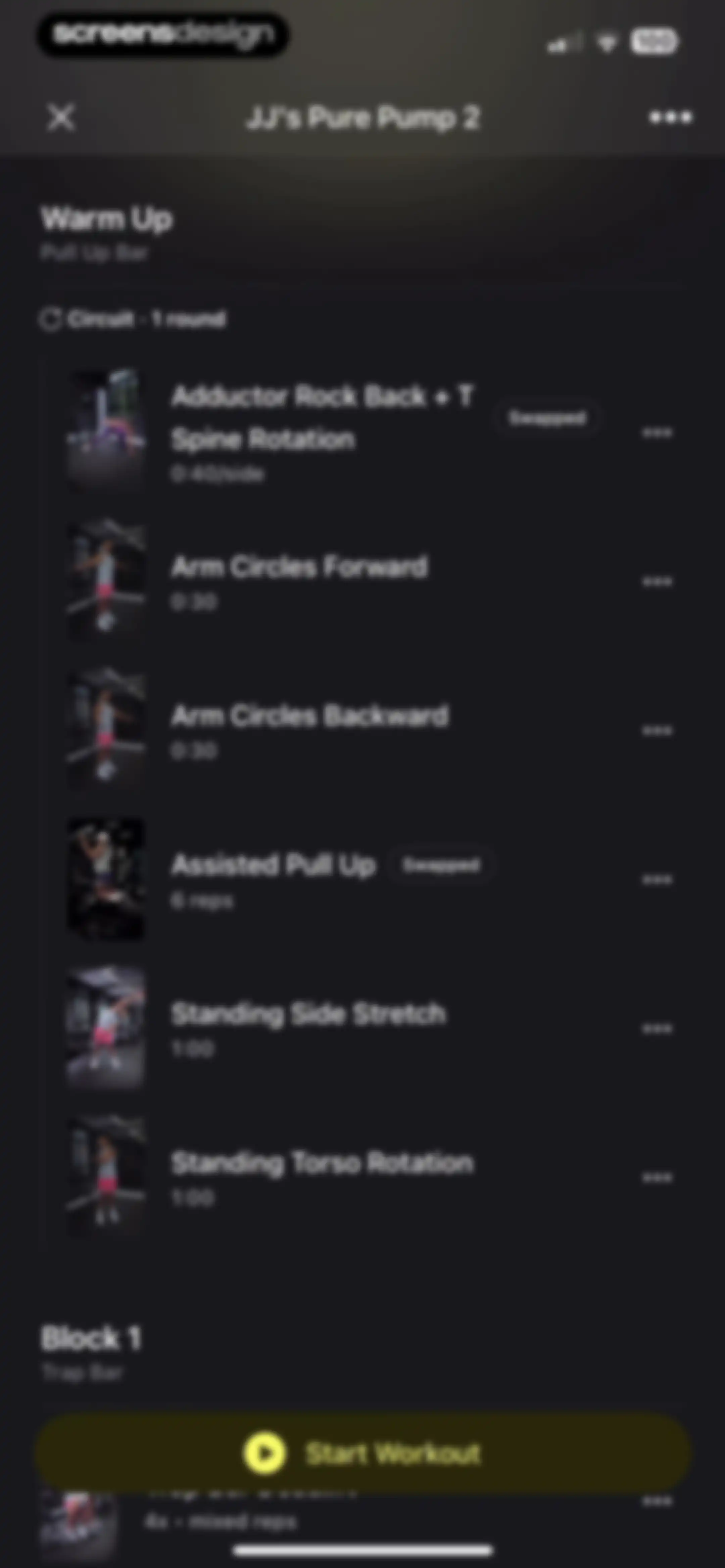 Peloton Strength+ screen 48