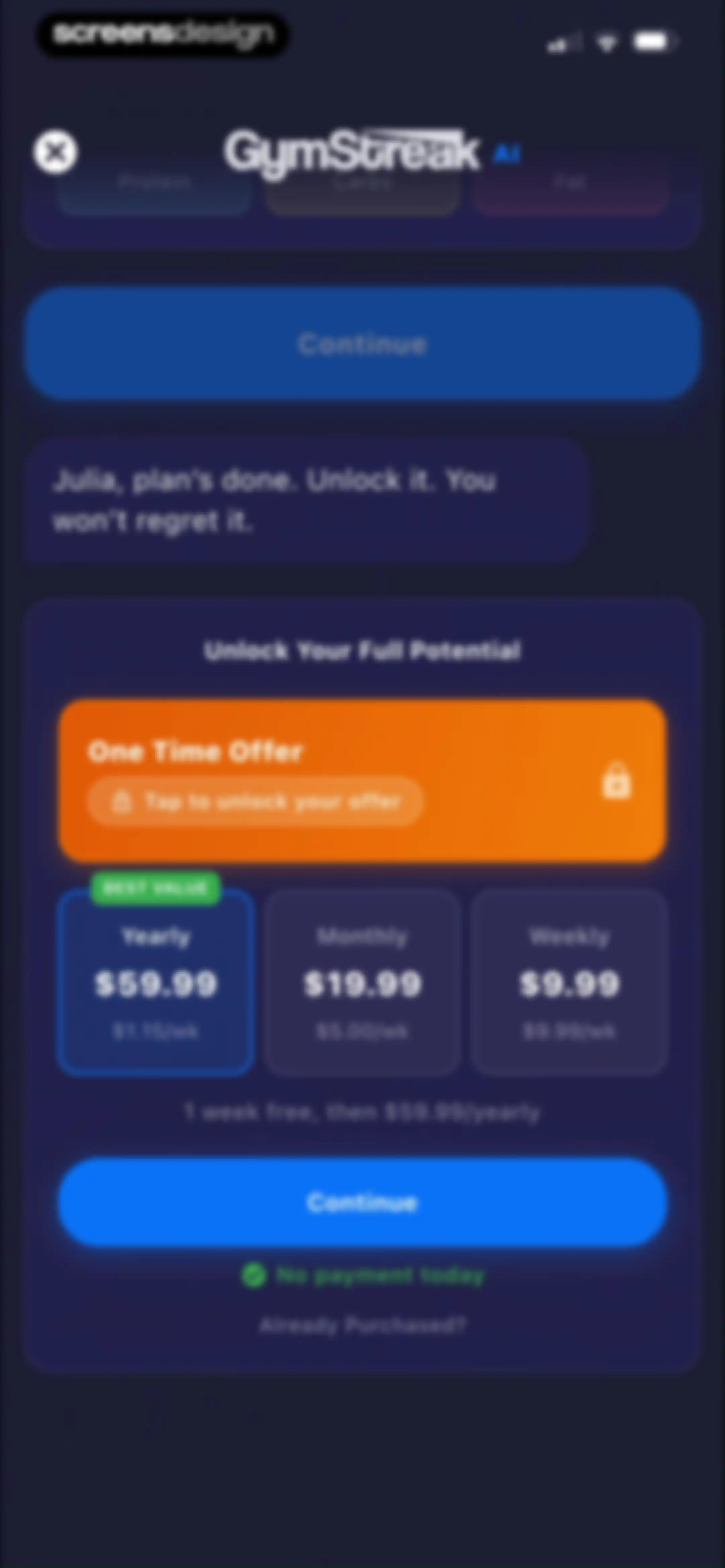 GymStreak: AI Personal Trainer screen 53