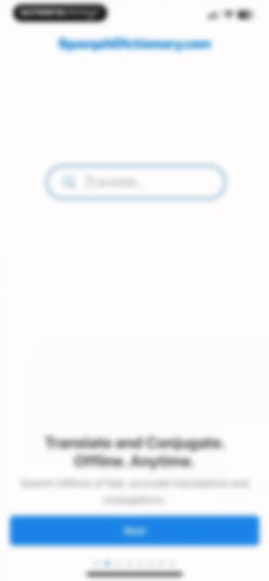 SpanishDictionary.com Learning screen 3