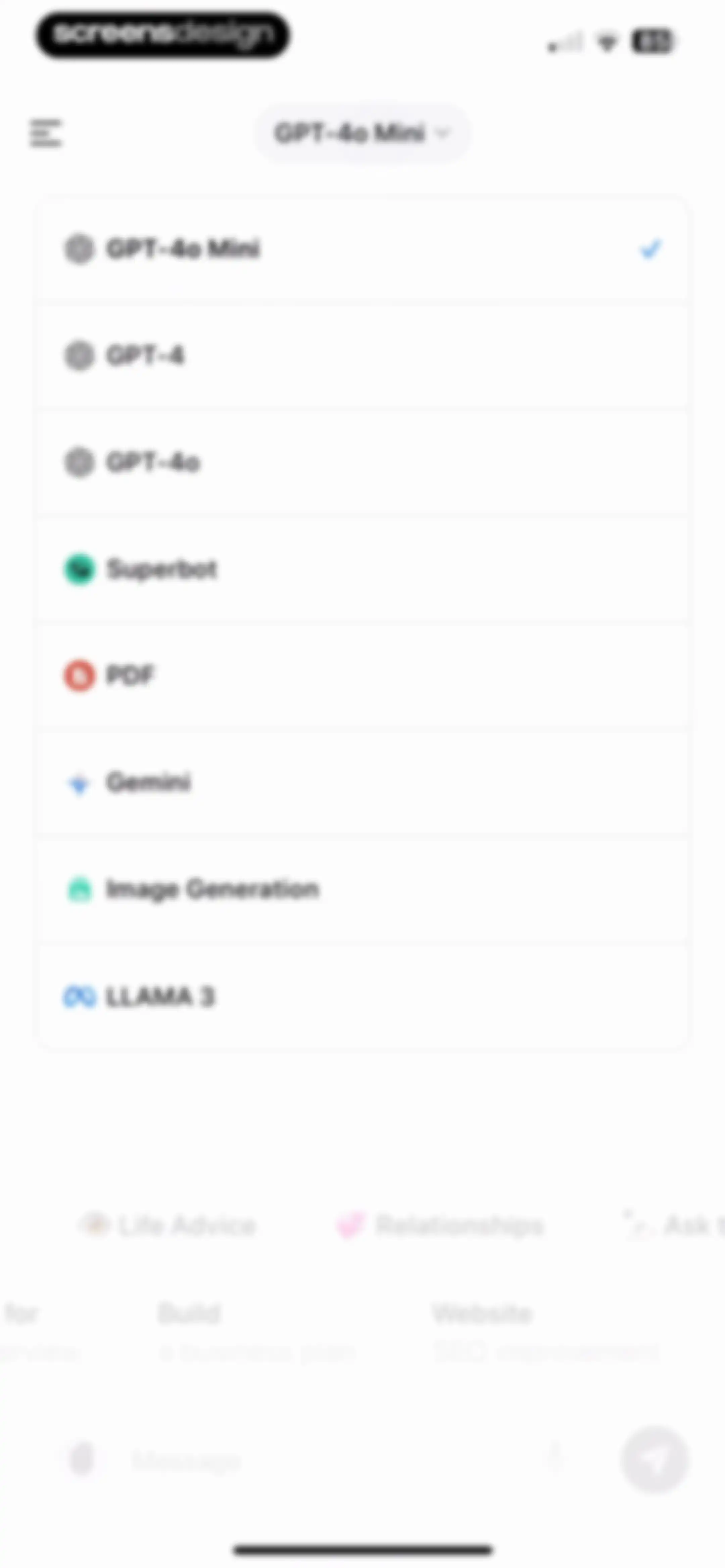 Chatbot App: AI Assistant screen 40
