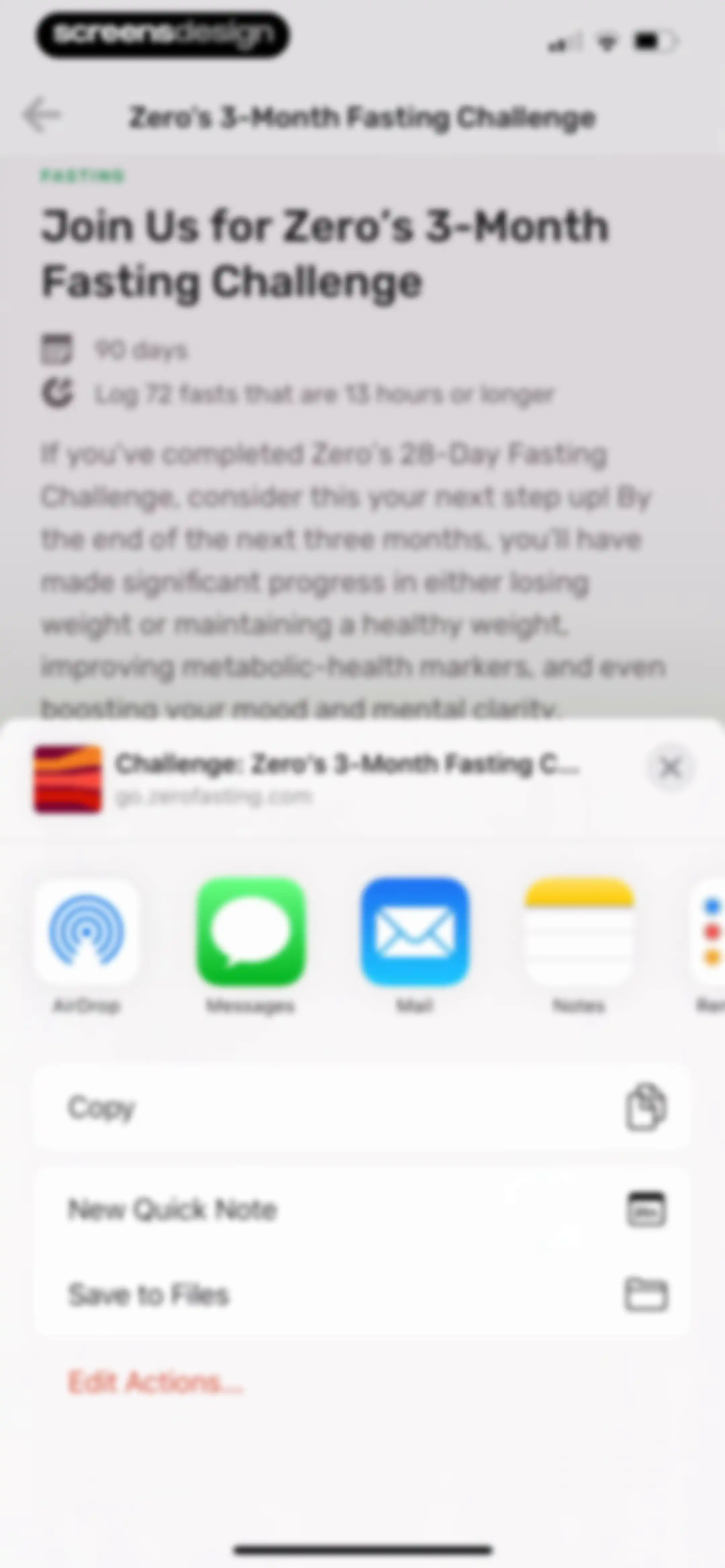 Zero: Fasting & Food Tracker screen 64