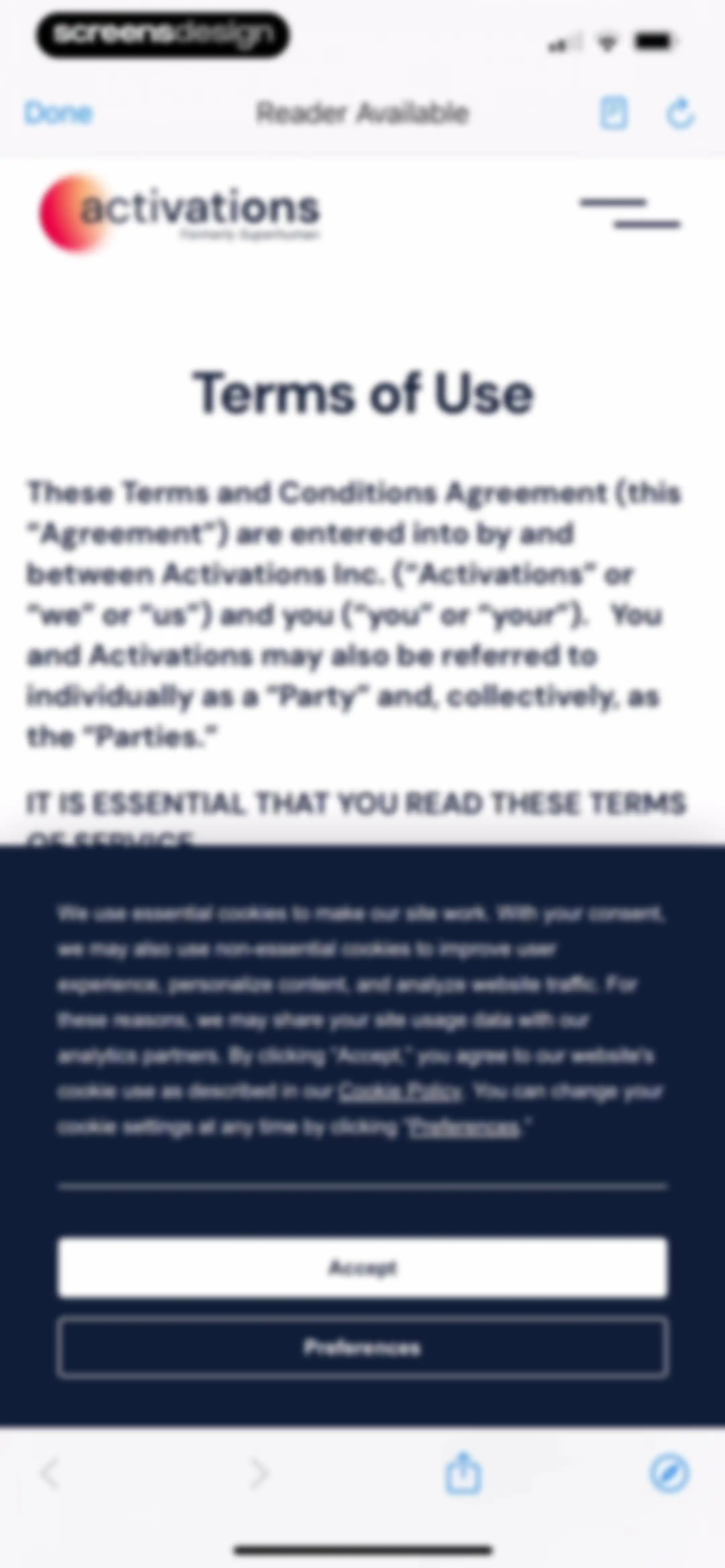 Activations: Daily Motivation screen 116