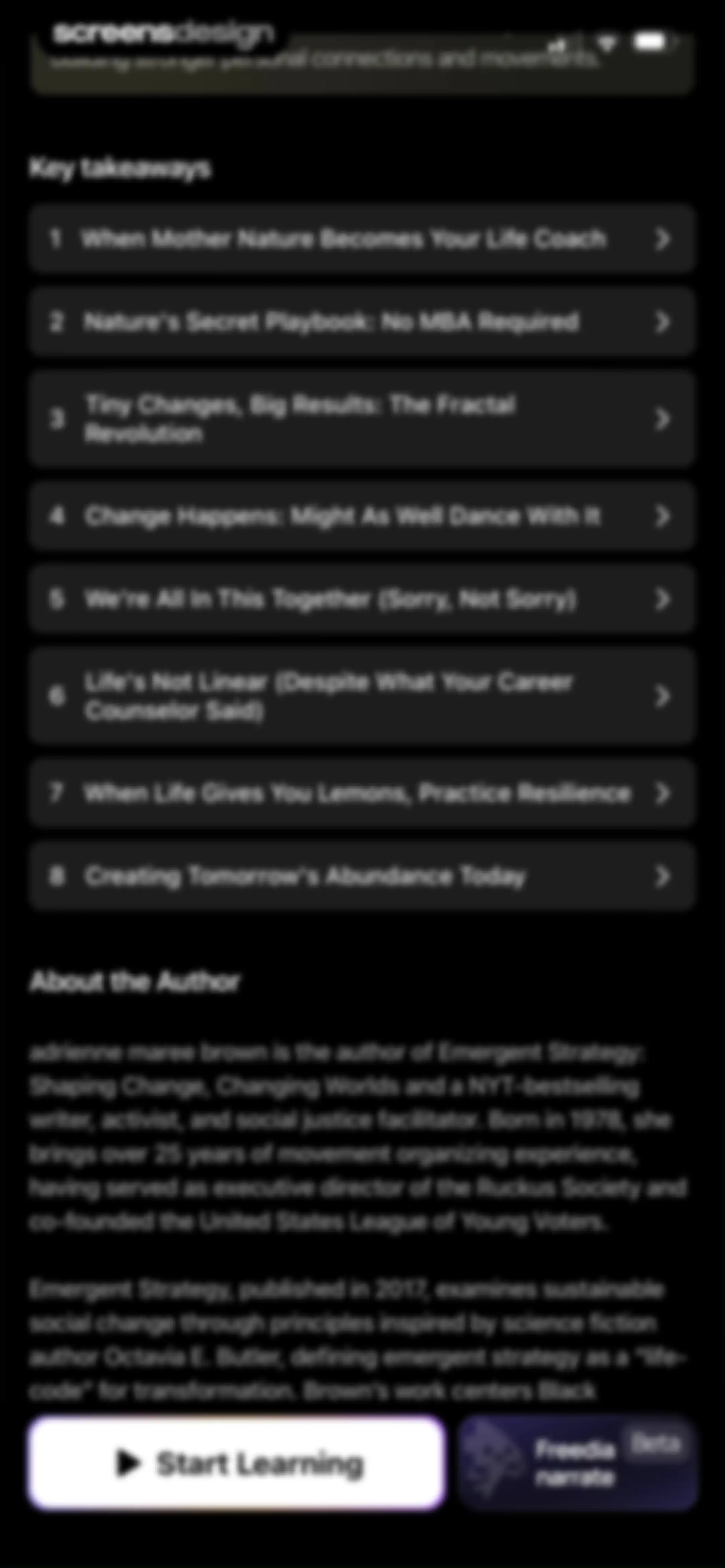 BeFreed: Personalized Learning screen 109