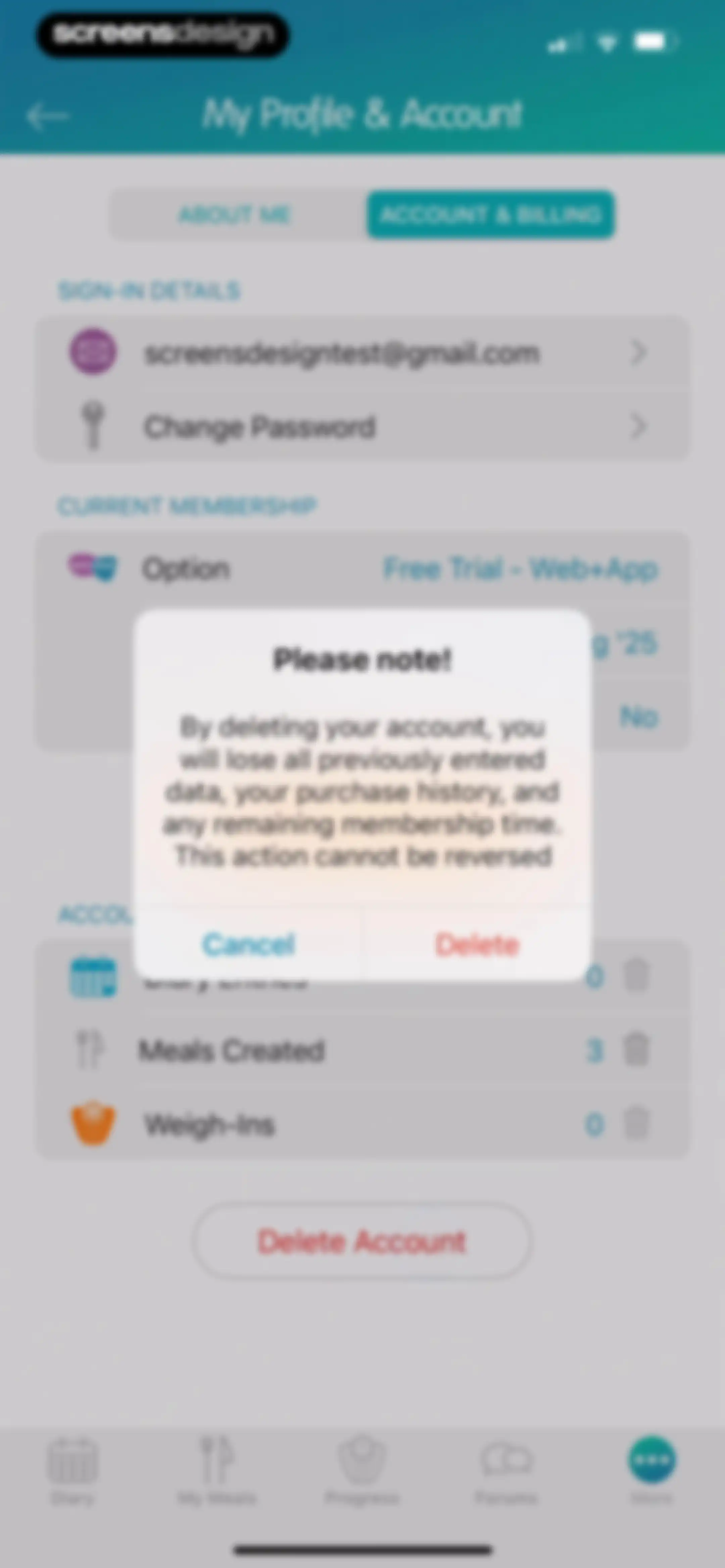 Calorie Counter + screen 156