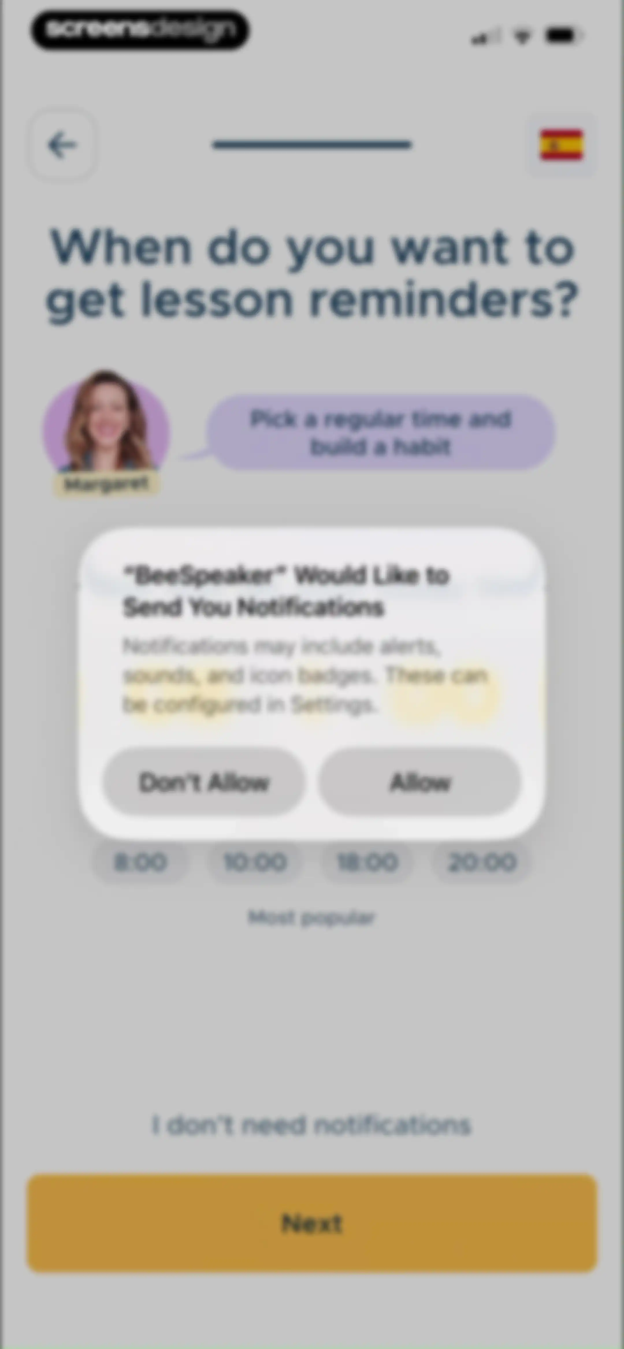 BeeSpeaker Learn English screen 25