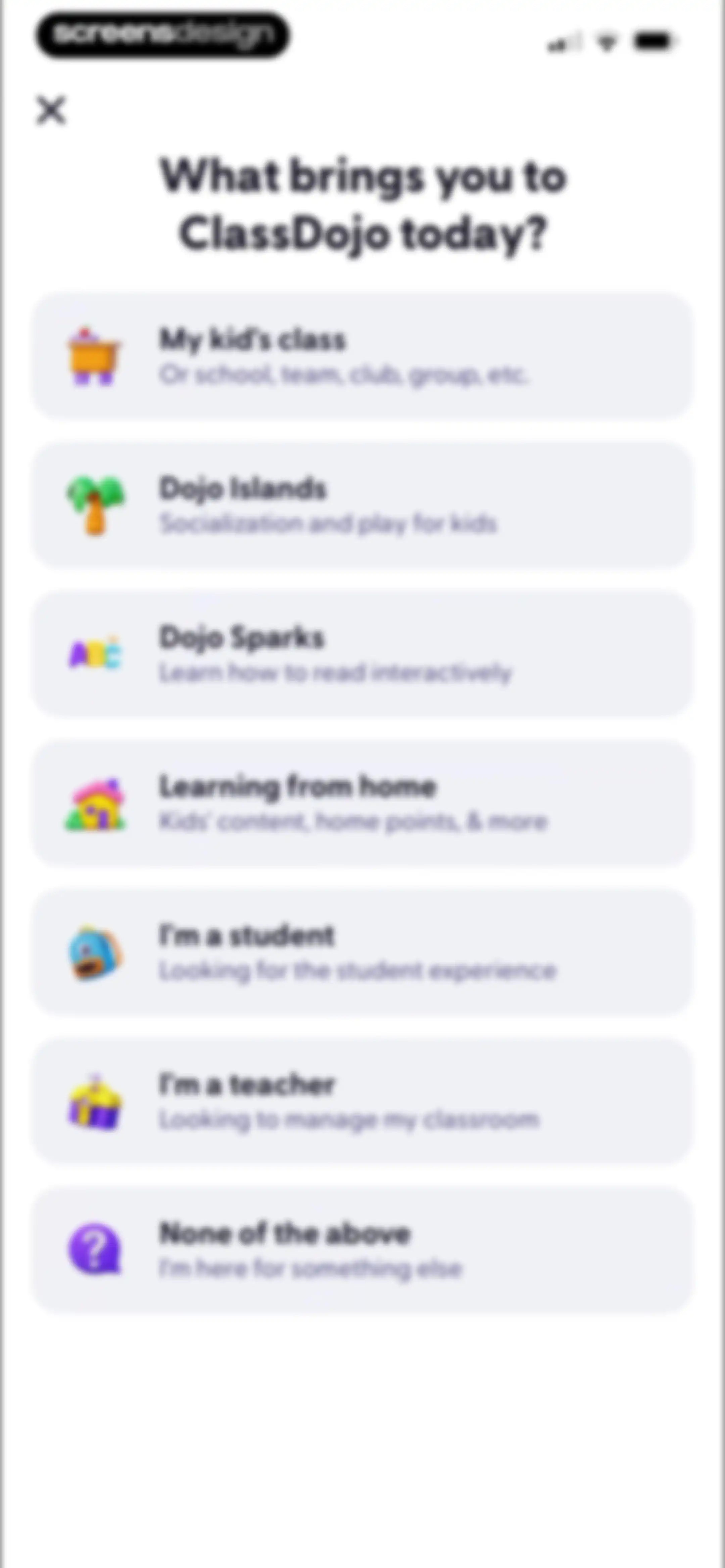 ClassDojo screen 12