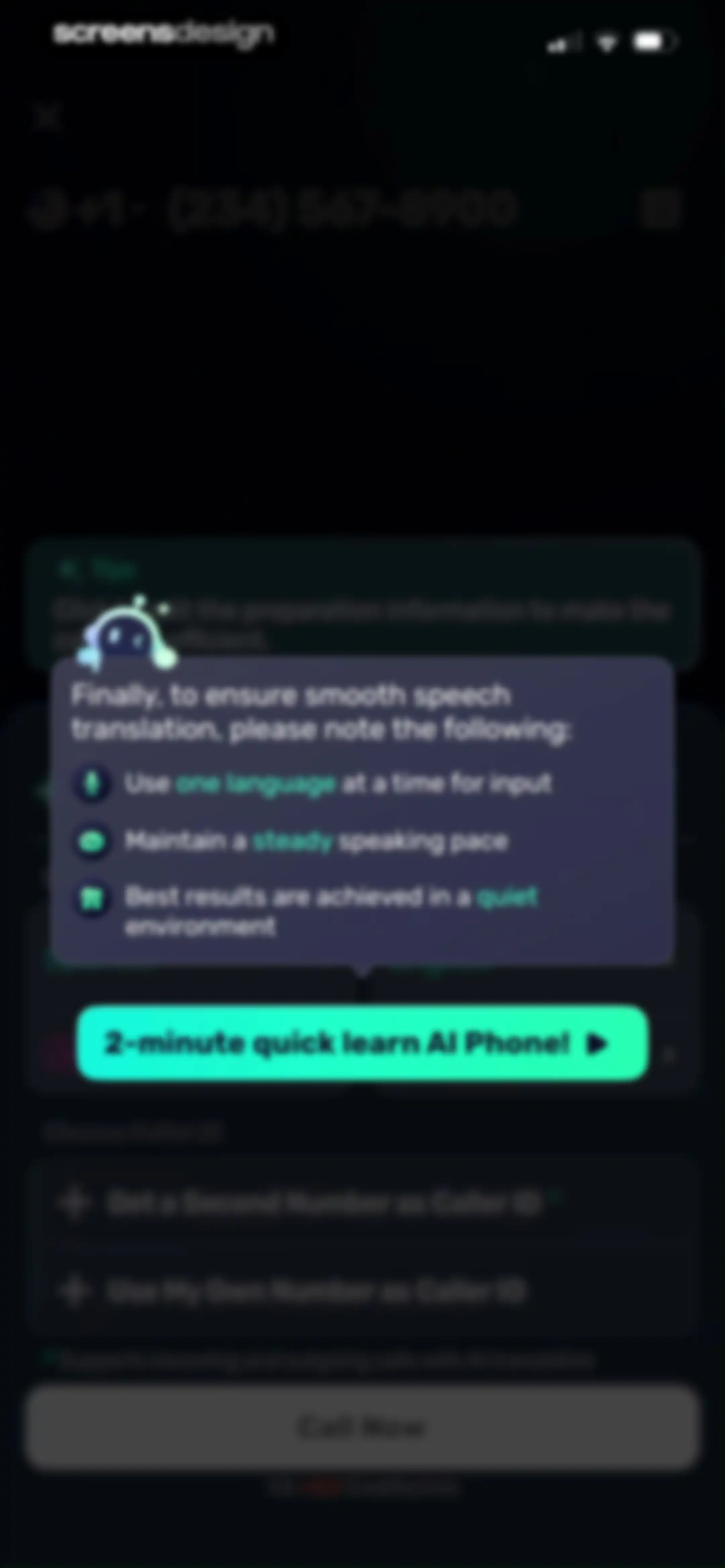 AI Phone:Call&Voice Translator screen 71