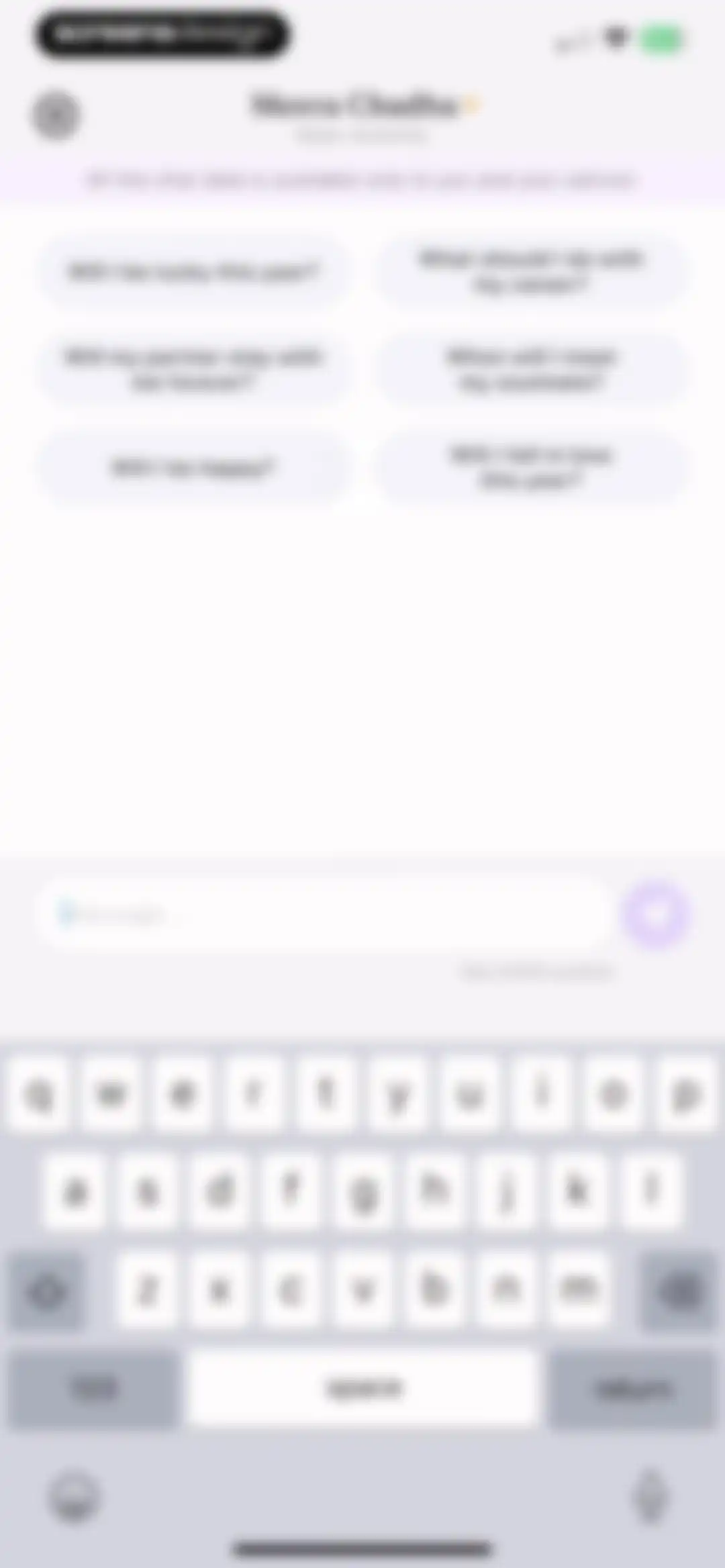 Serene: Talk to Astrologer screen 27