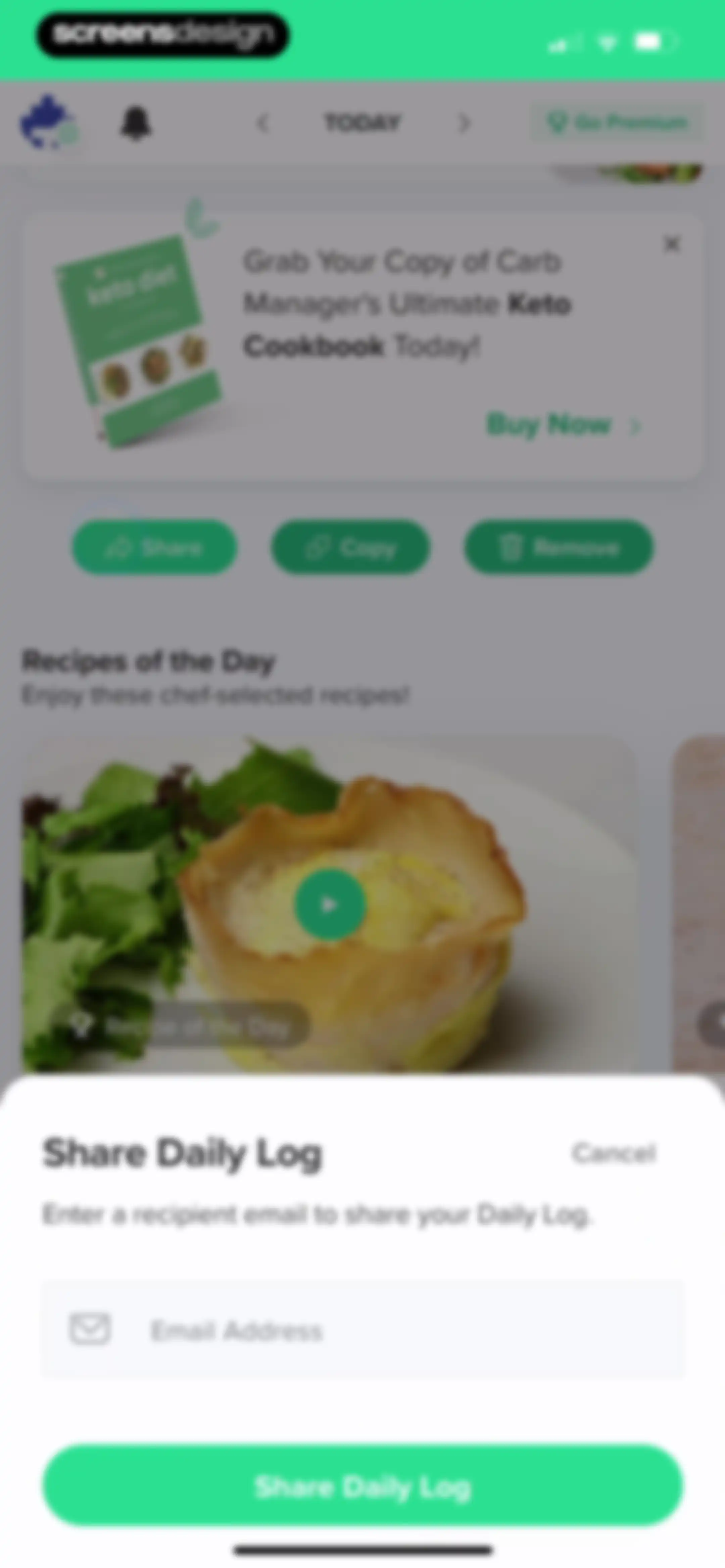 Carb Manager: Keto & Macro Log screen 205