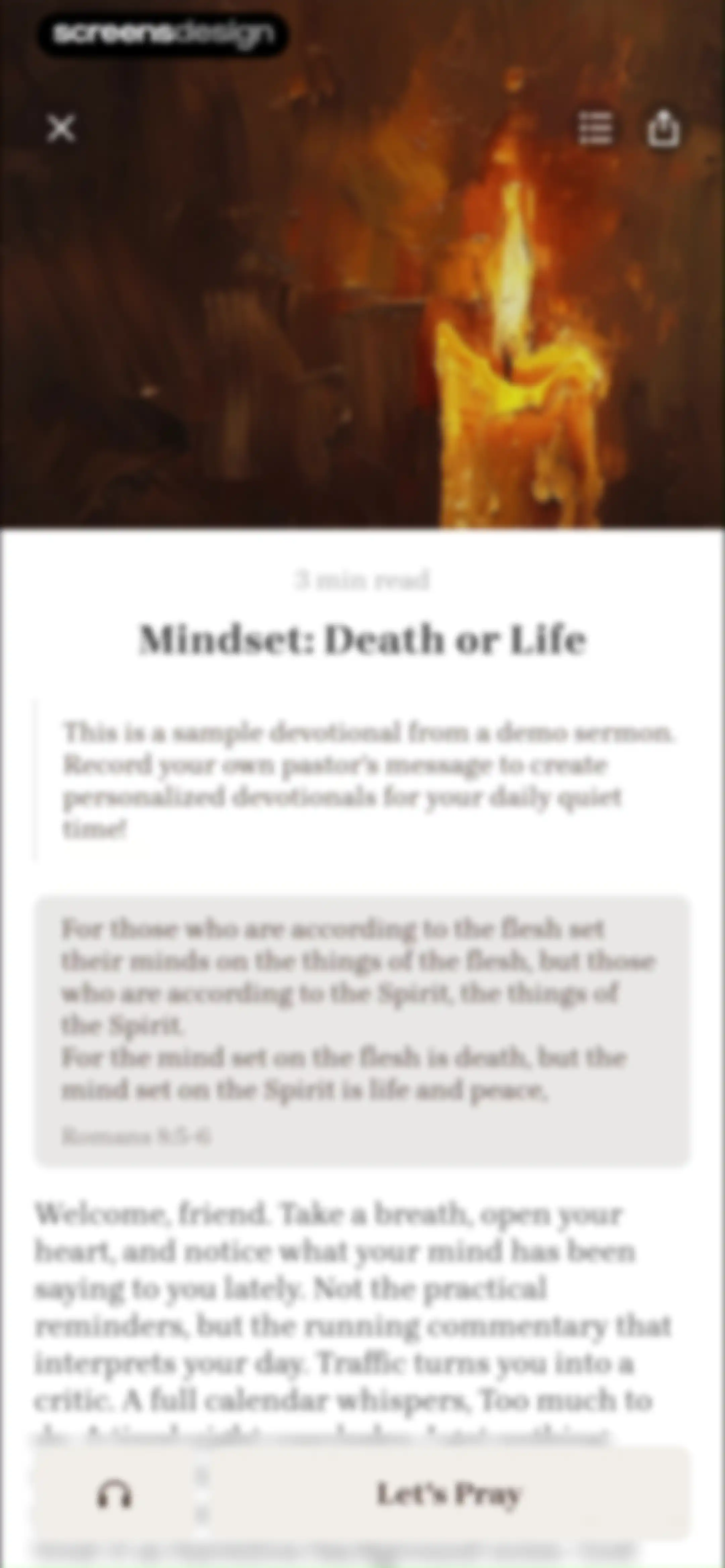 Bible Note: Sermon Notes screen 47
