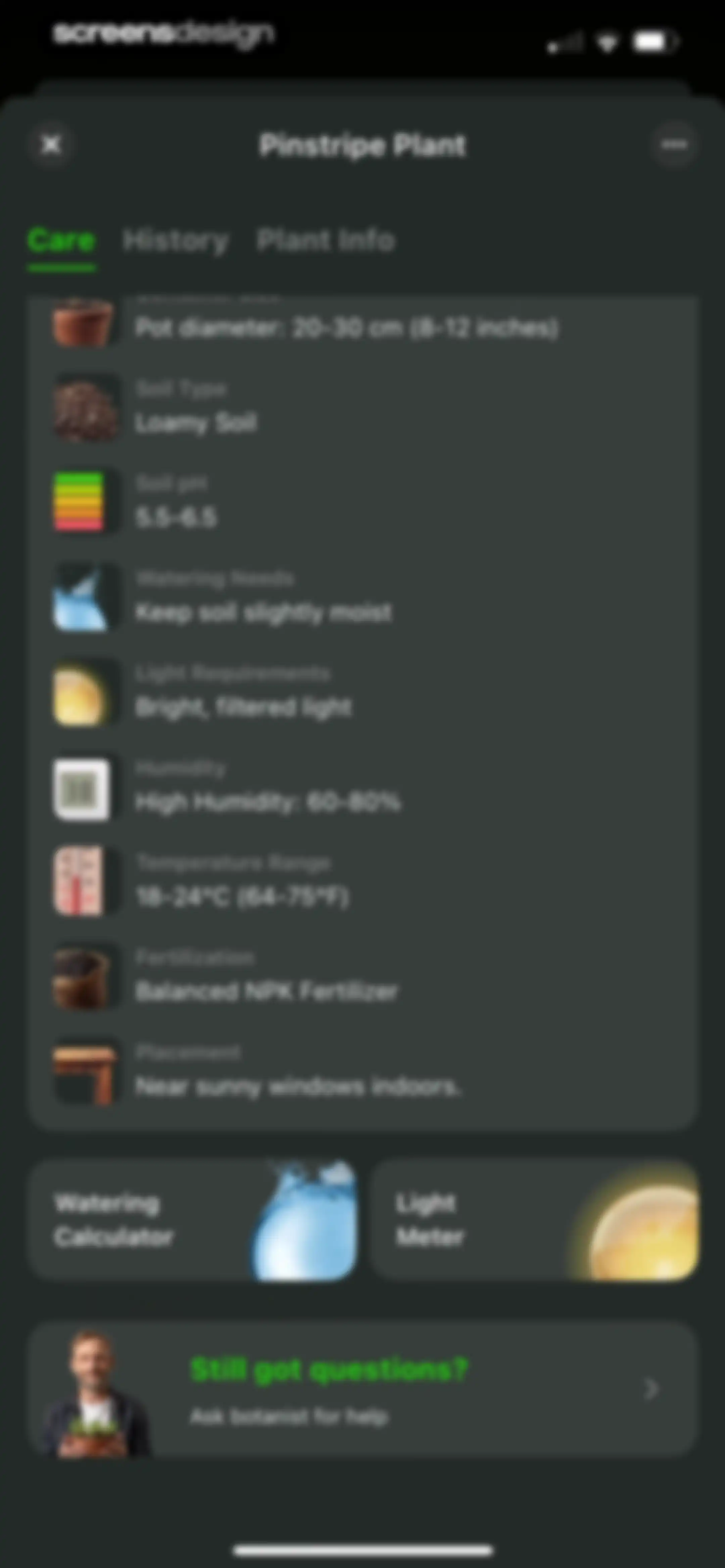 Plant Identifier & Care App screen 59