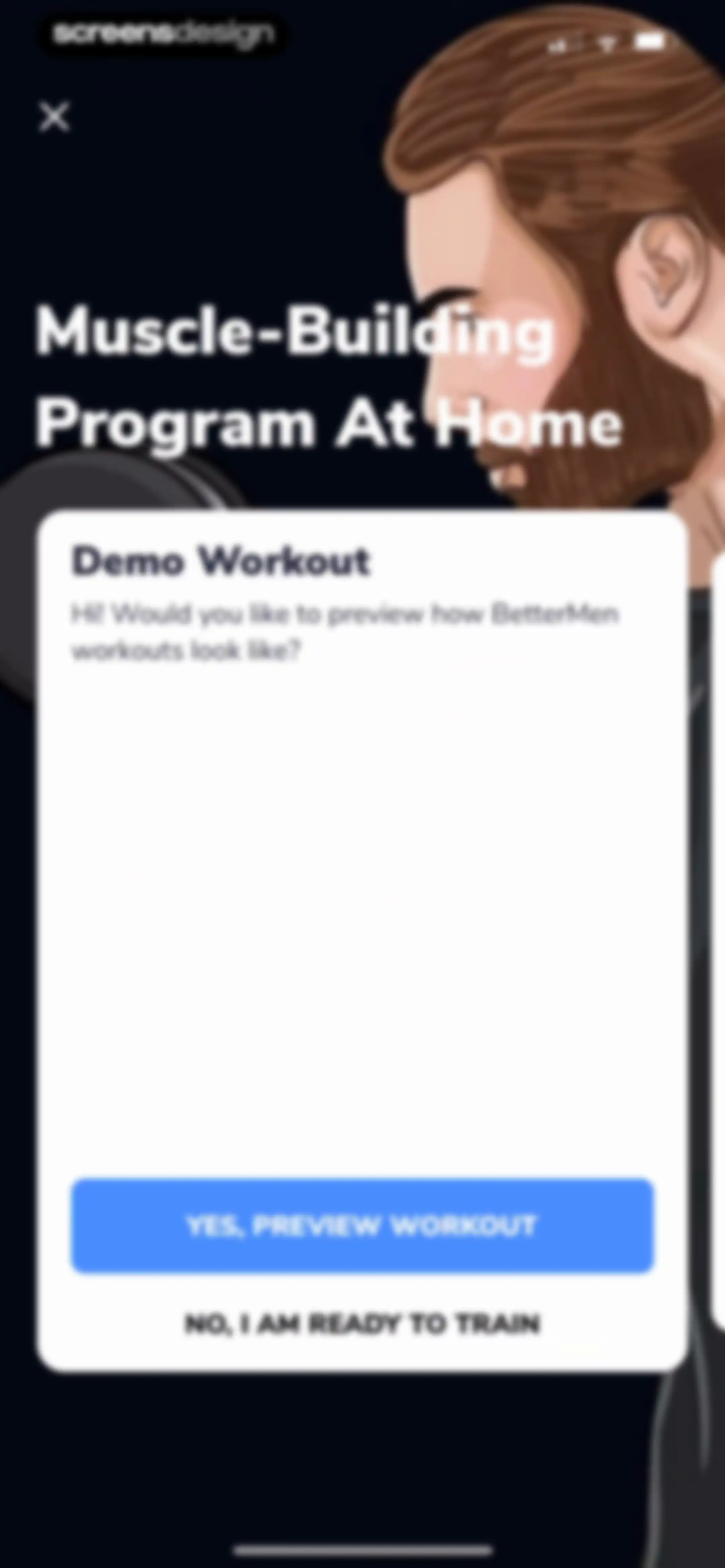 Workouts For Men: Gym & Home screen 39