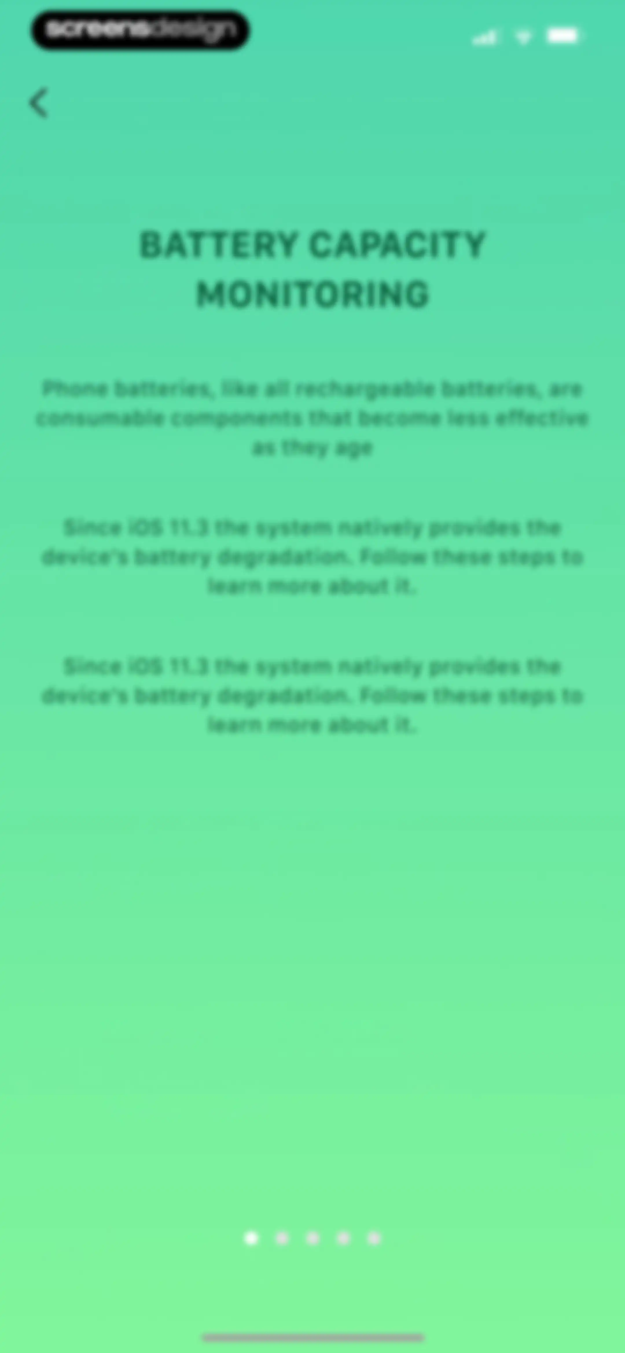 Device Care: Storage & Battery screen 28