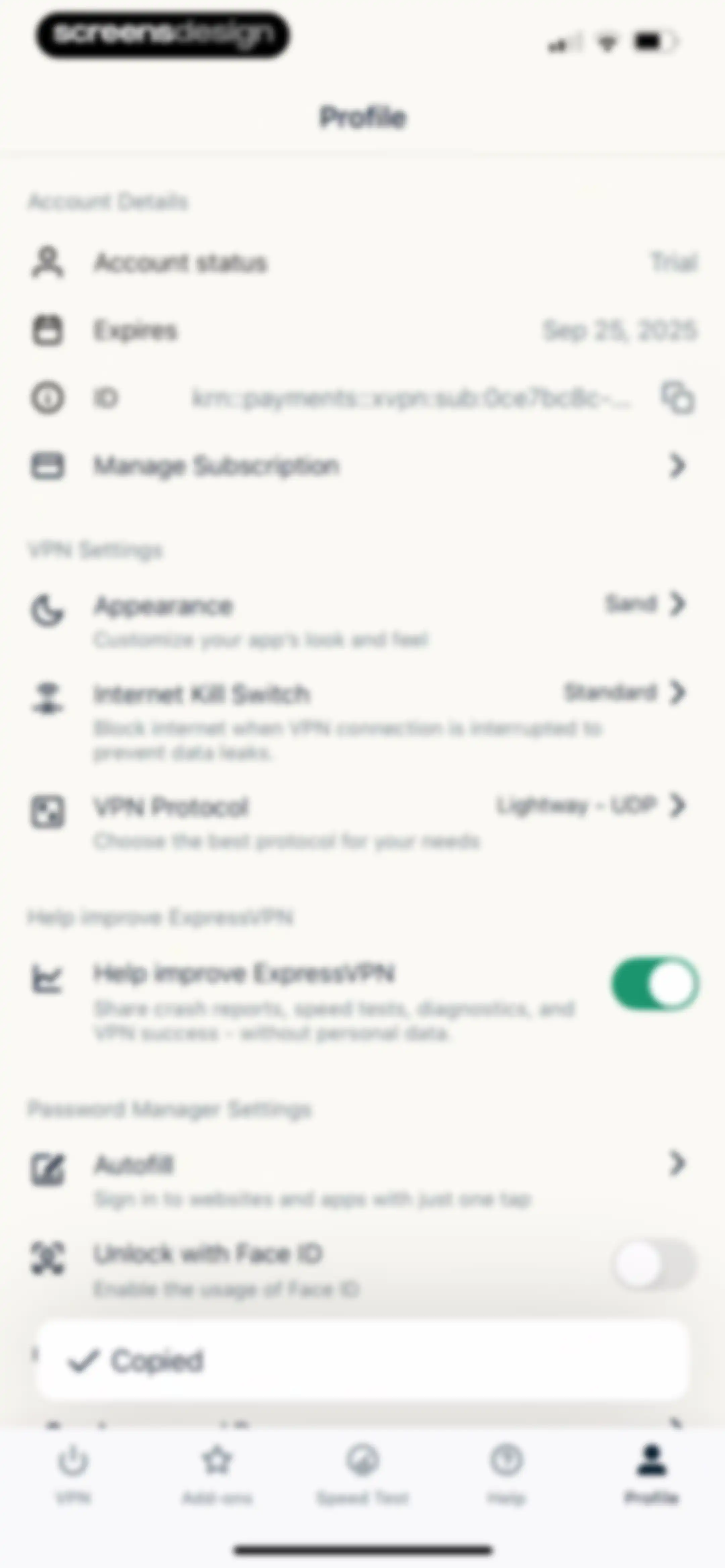 ExpressVPN · Secure & Fast VPN screen 84