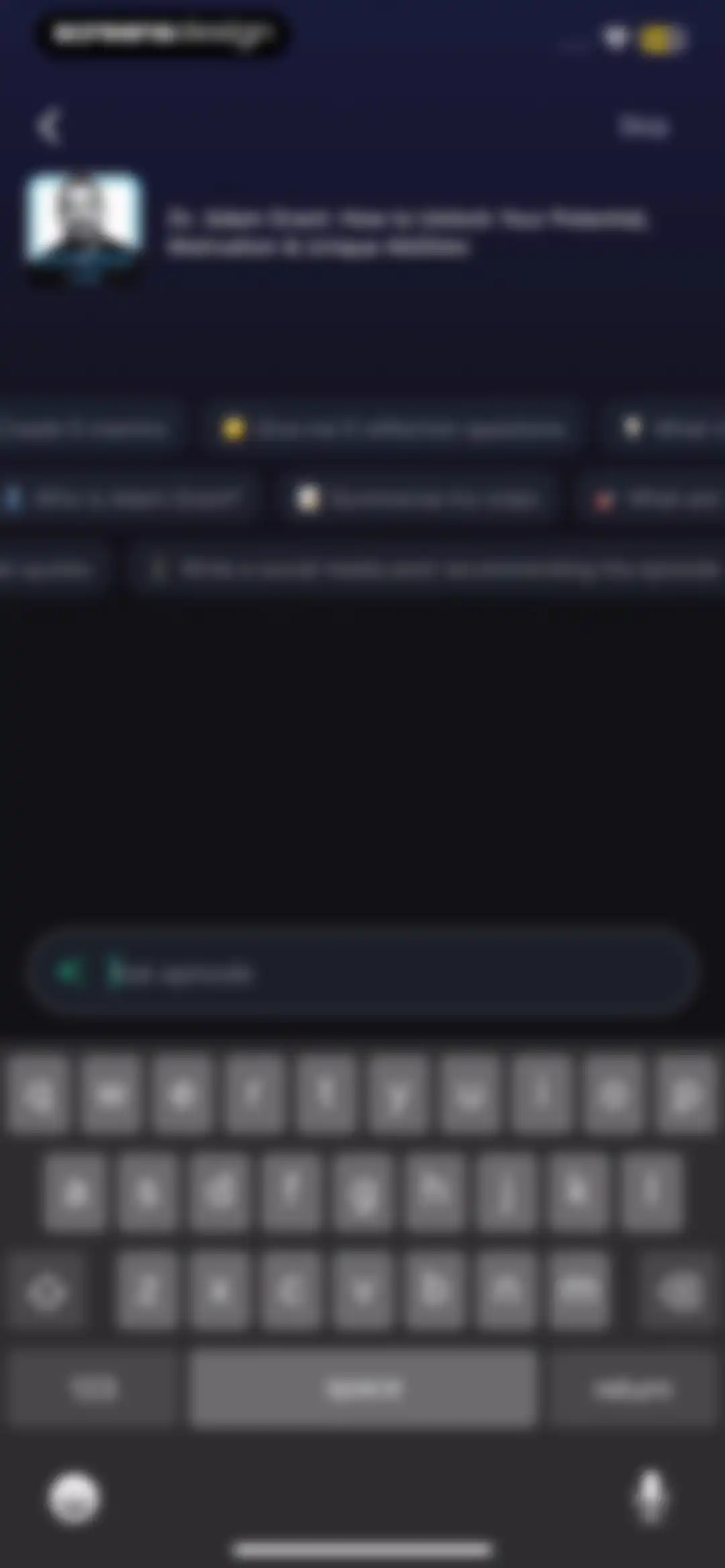Snipd | AI Podcast Player screen 34