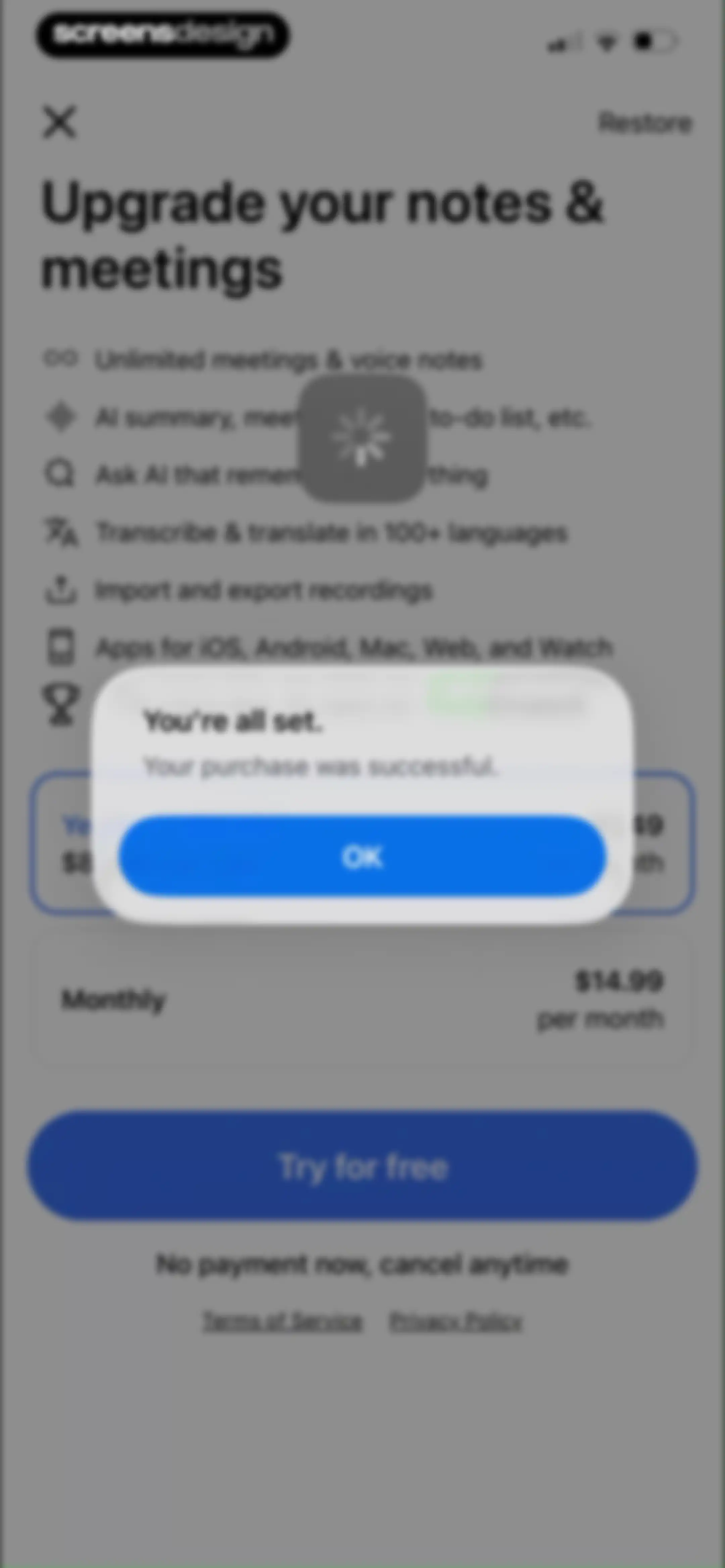 Voicenotes AI Notes & Meetings screen 18