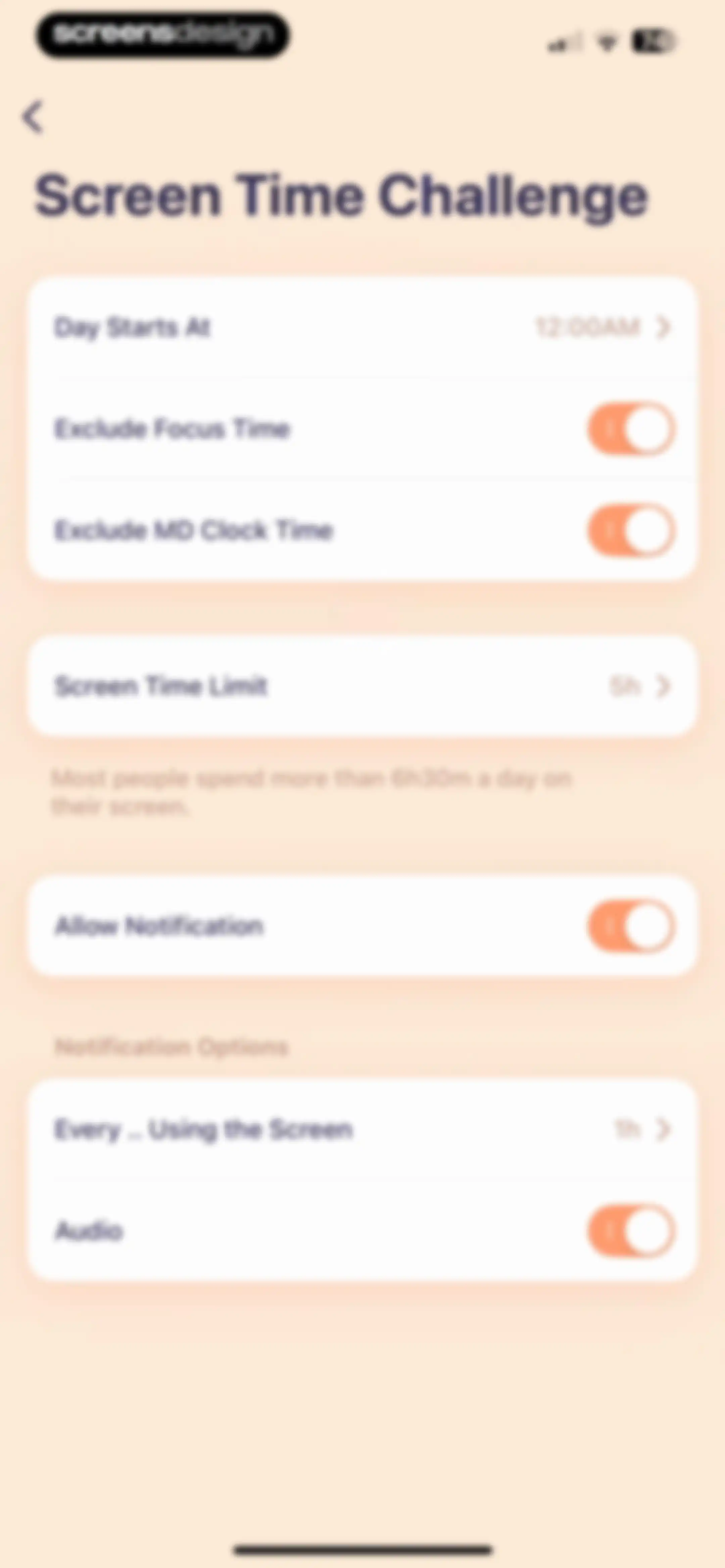 OffScreen: Screen Time Control screen 124
