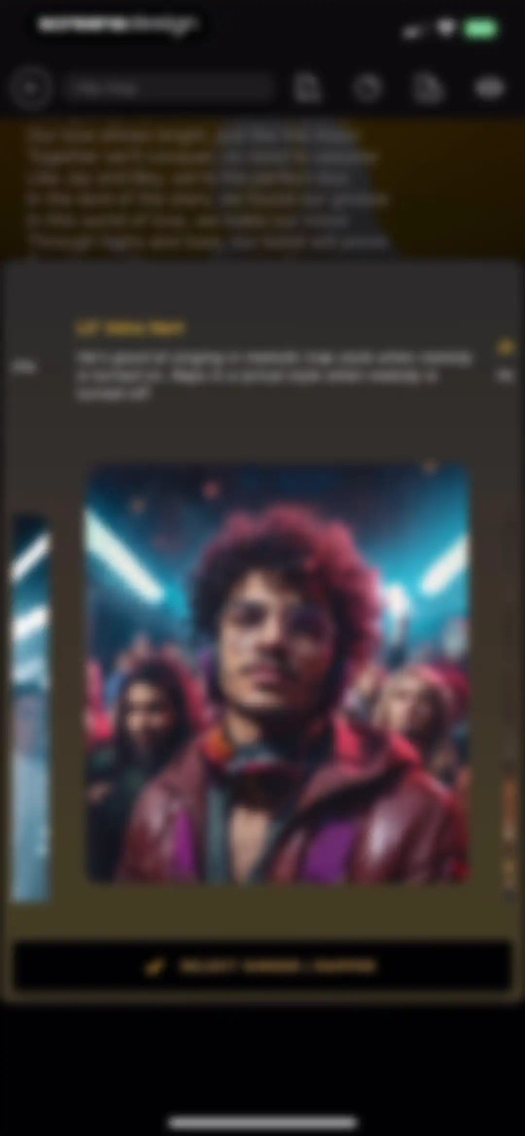 GhostWriter AI Lyrics screen 23