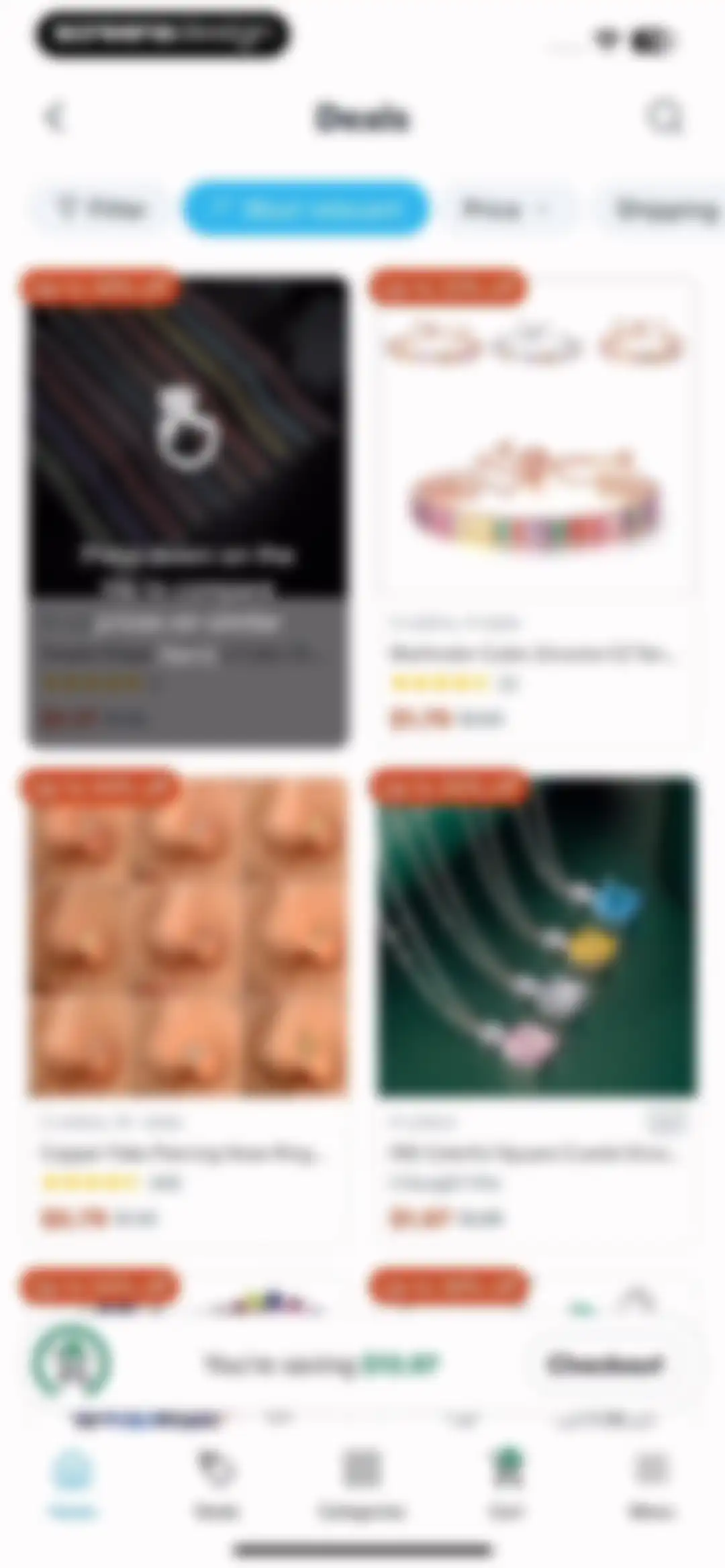 Wish: Shop and Save screen 87