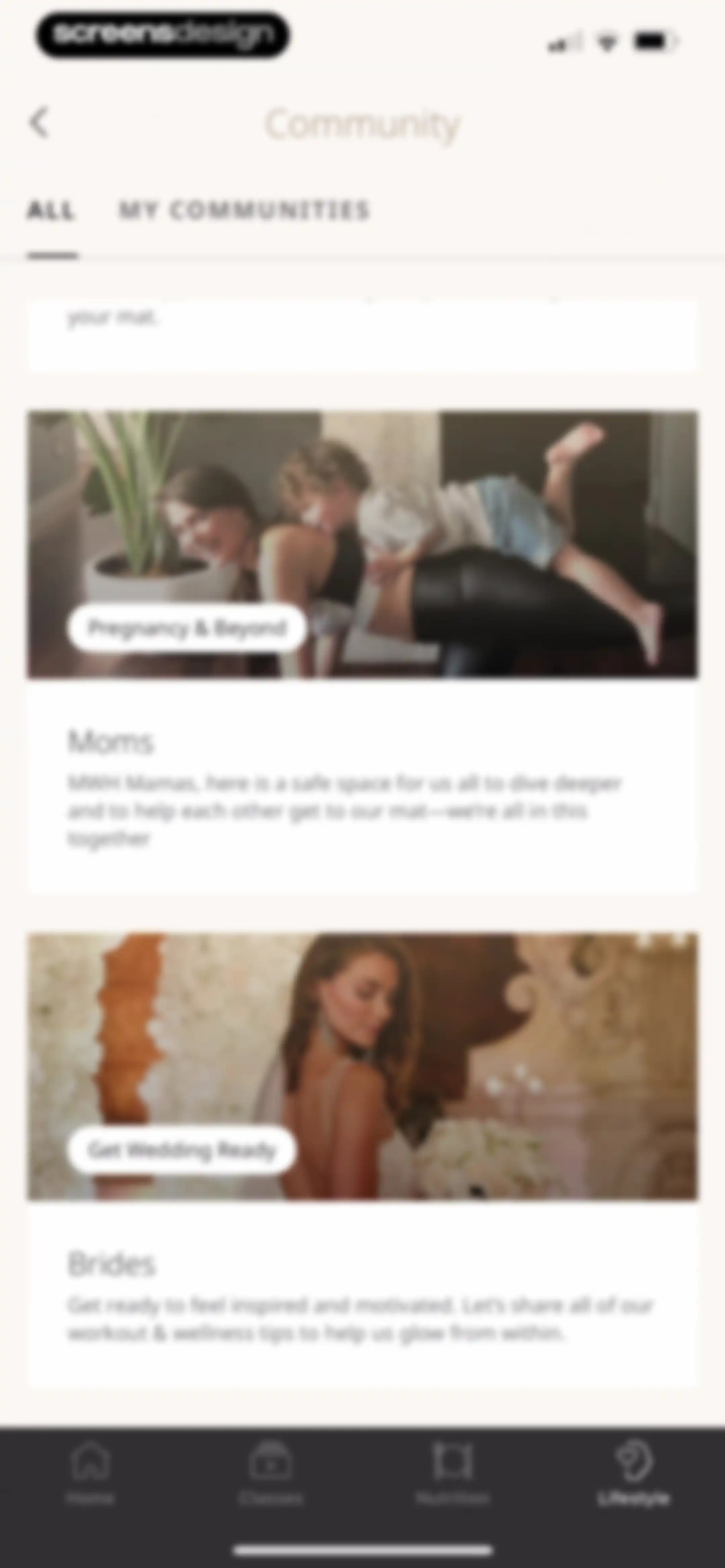 MWH: Fitness + Wellness screen 105