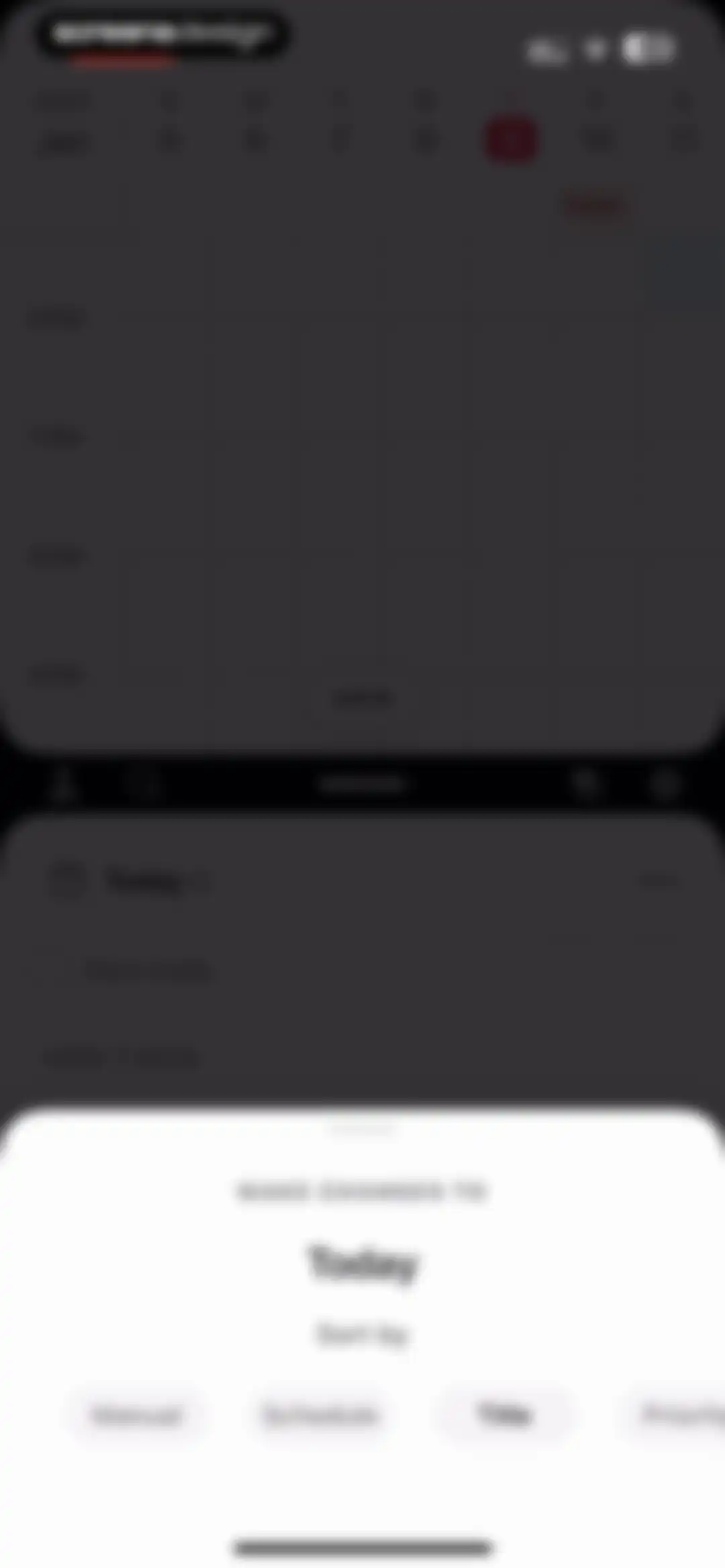 Amie - Todos, calendar screen 61