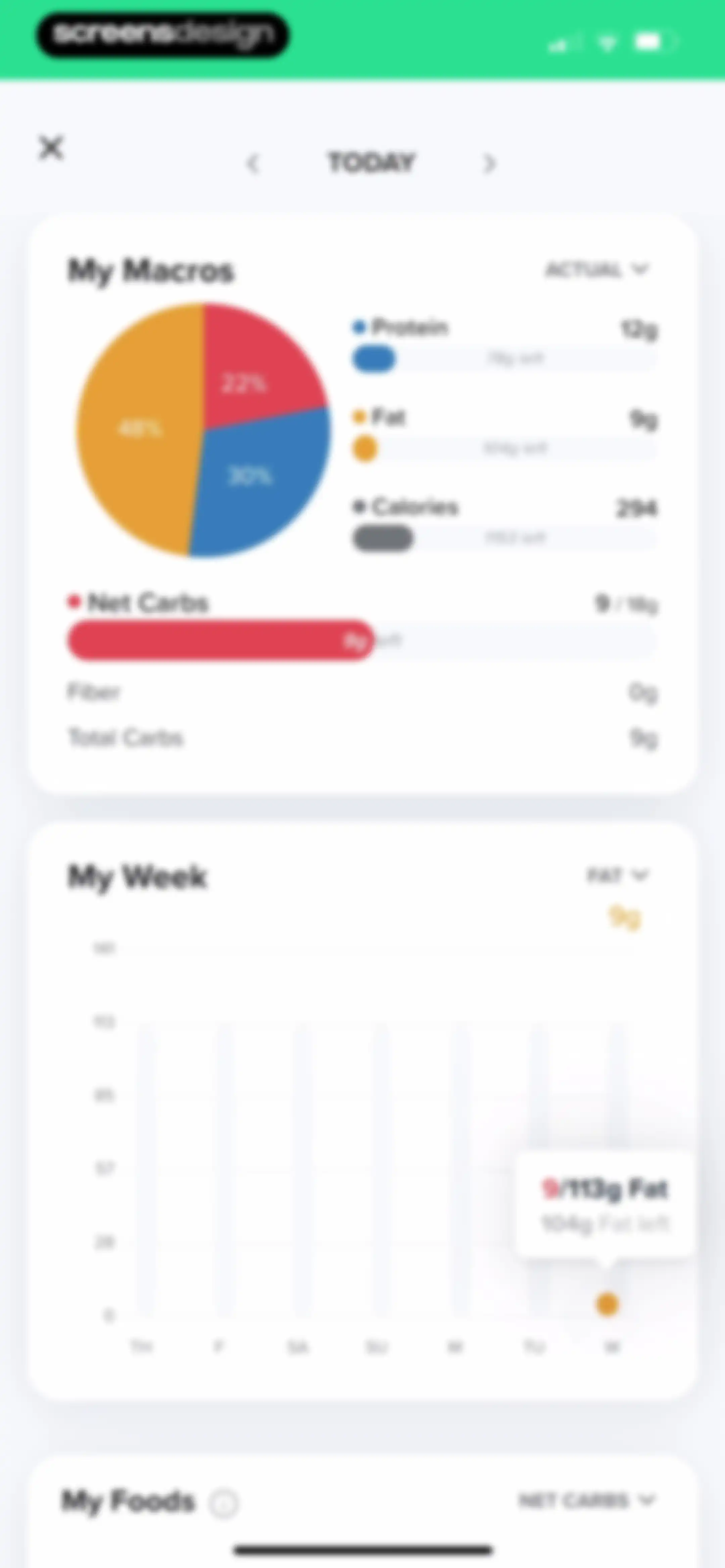 Carb Manager: Keto & Macro Log screen 198