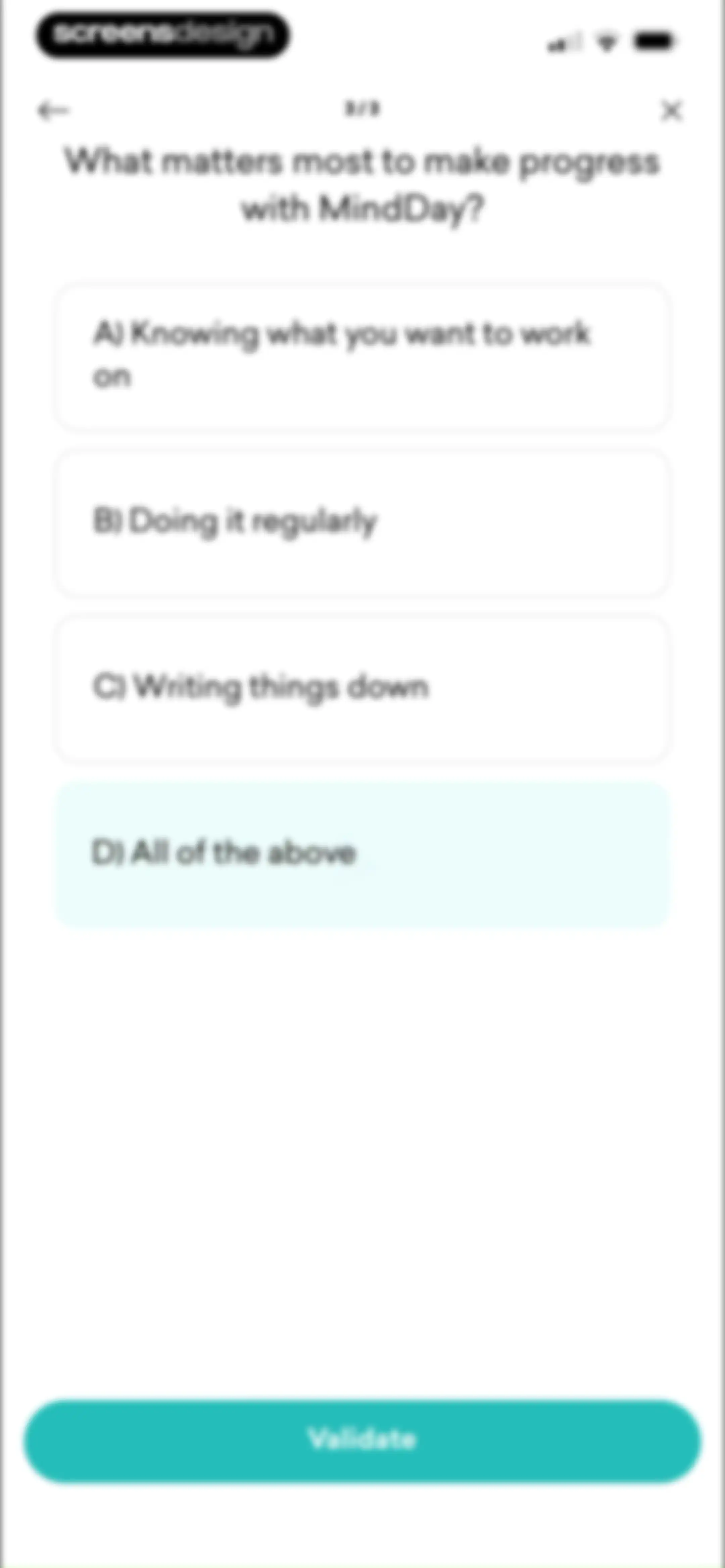 MindDay: Mental Health, Stress screen 68