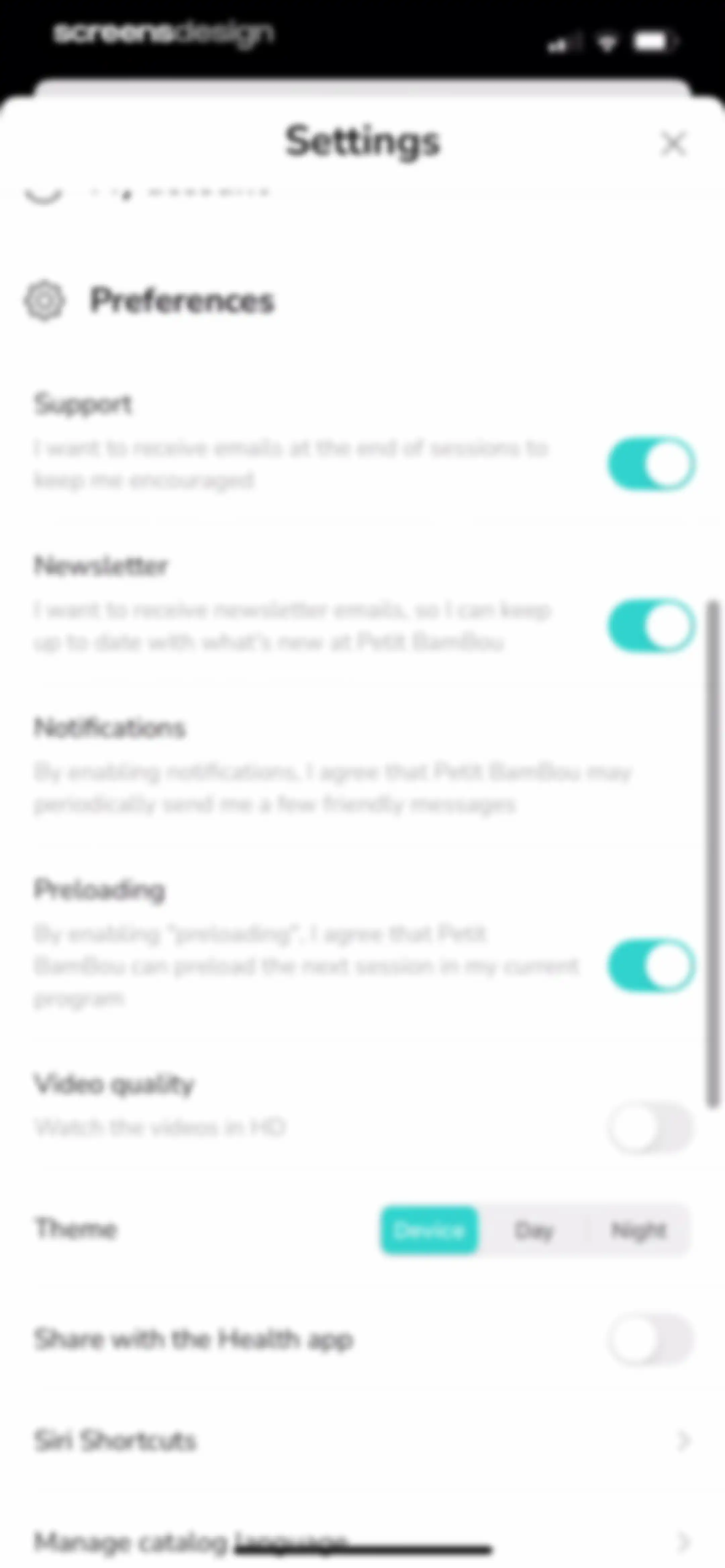 Petit BamBou: Mindfulness screen 120