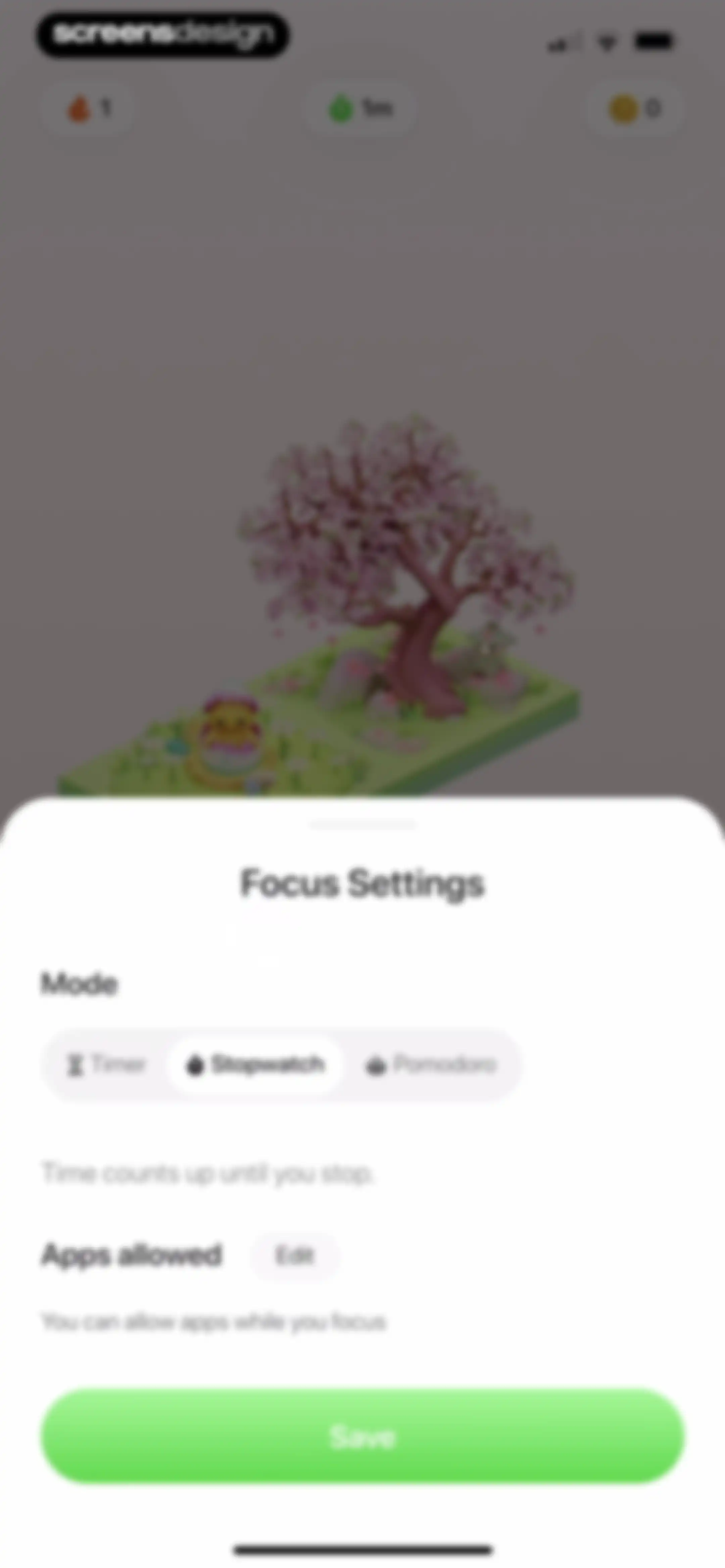 Focus Tree: Timer & Flashcards screen 71