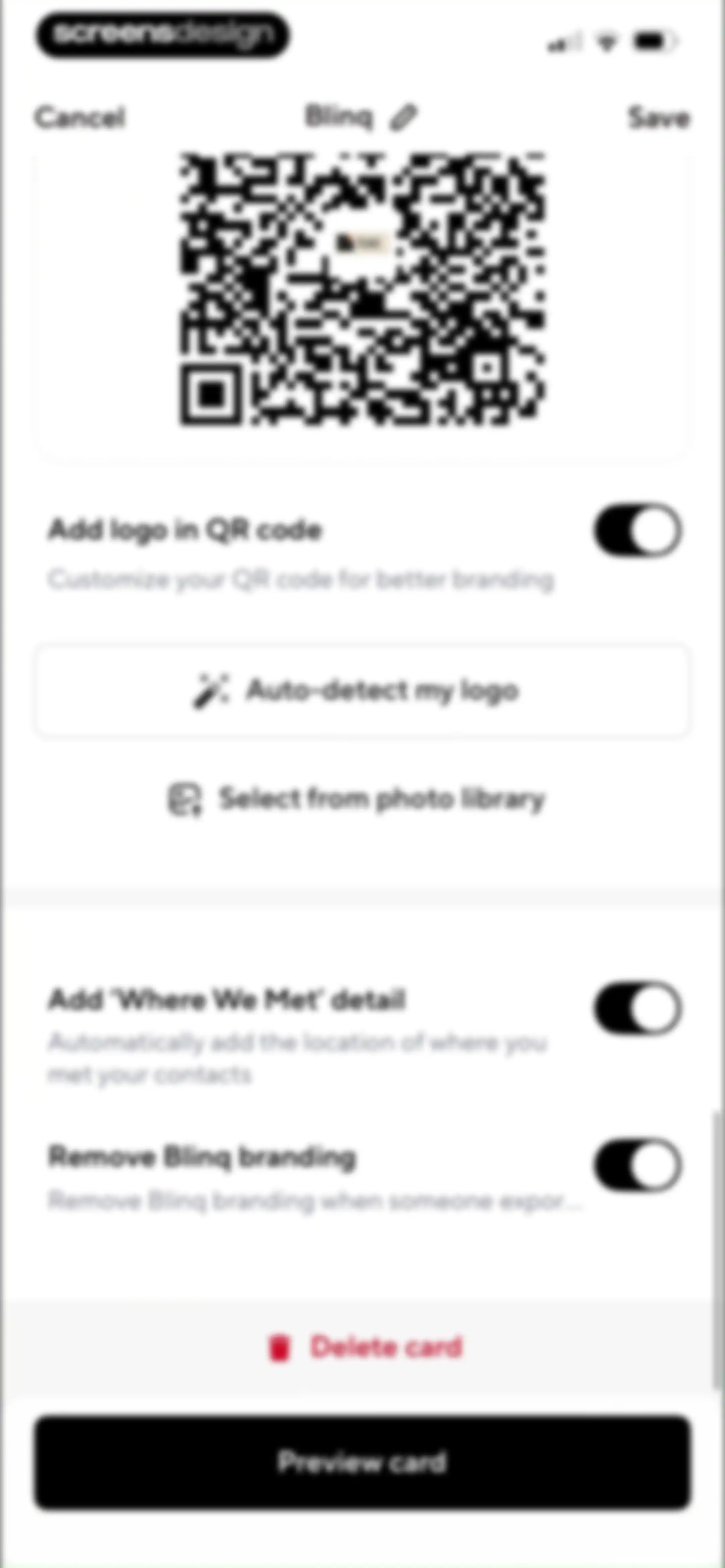 Blinq: Digital Business Card screen 49