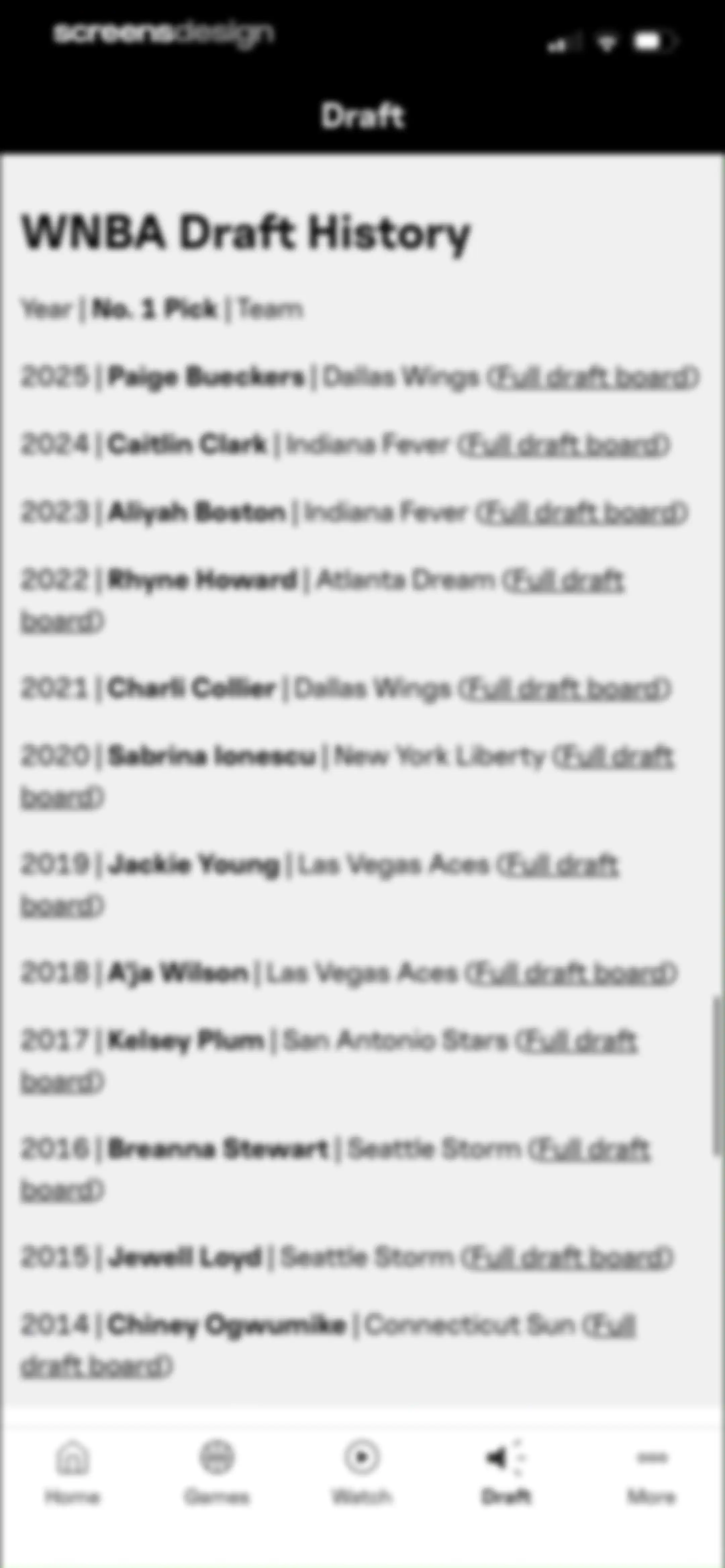 WNBA: Live Games & Scores screen 81