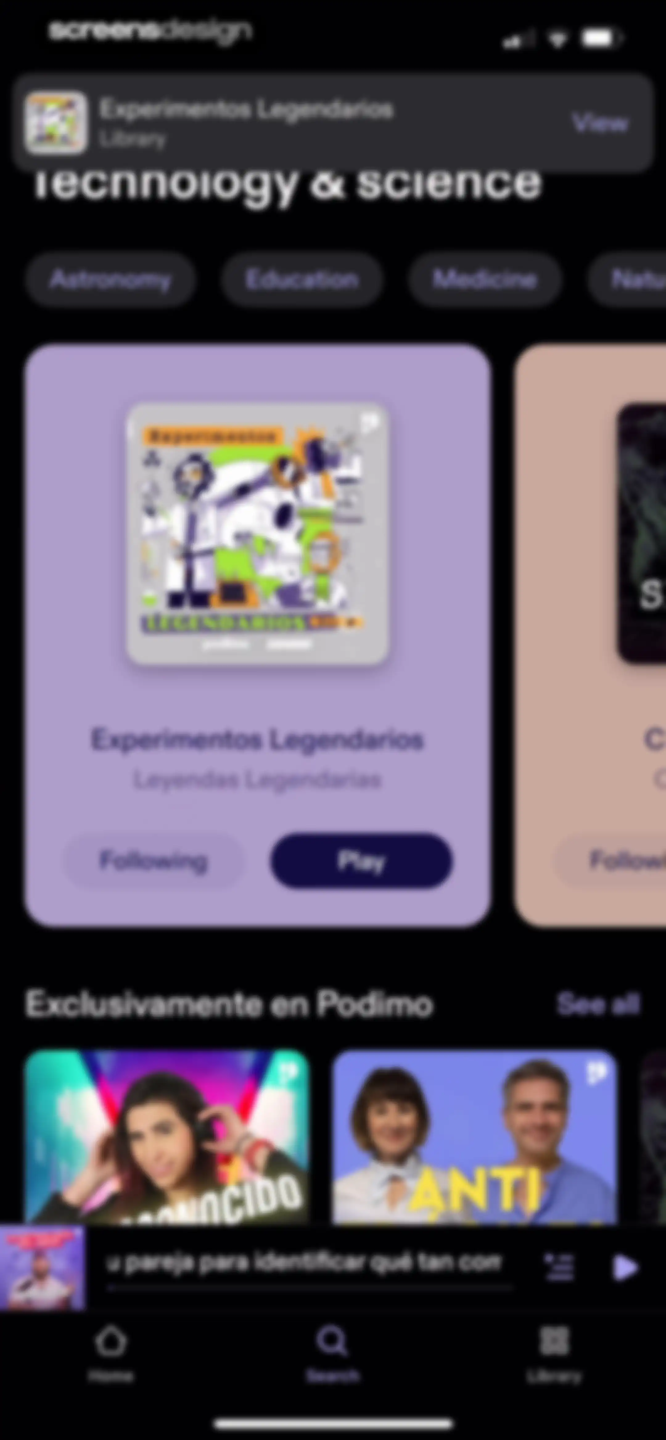 Podimo: Podcasts & audiobooks screen 78