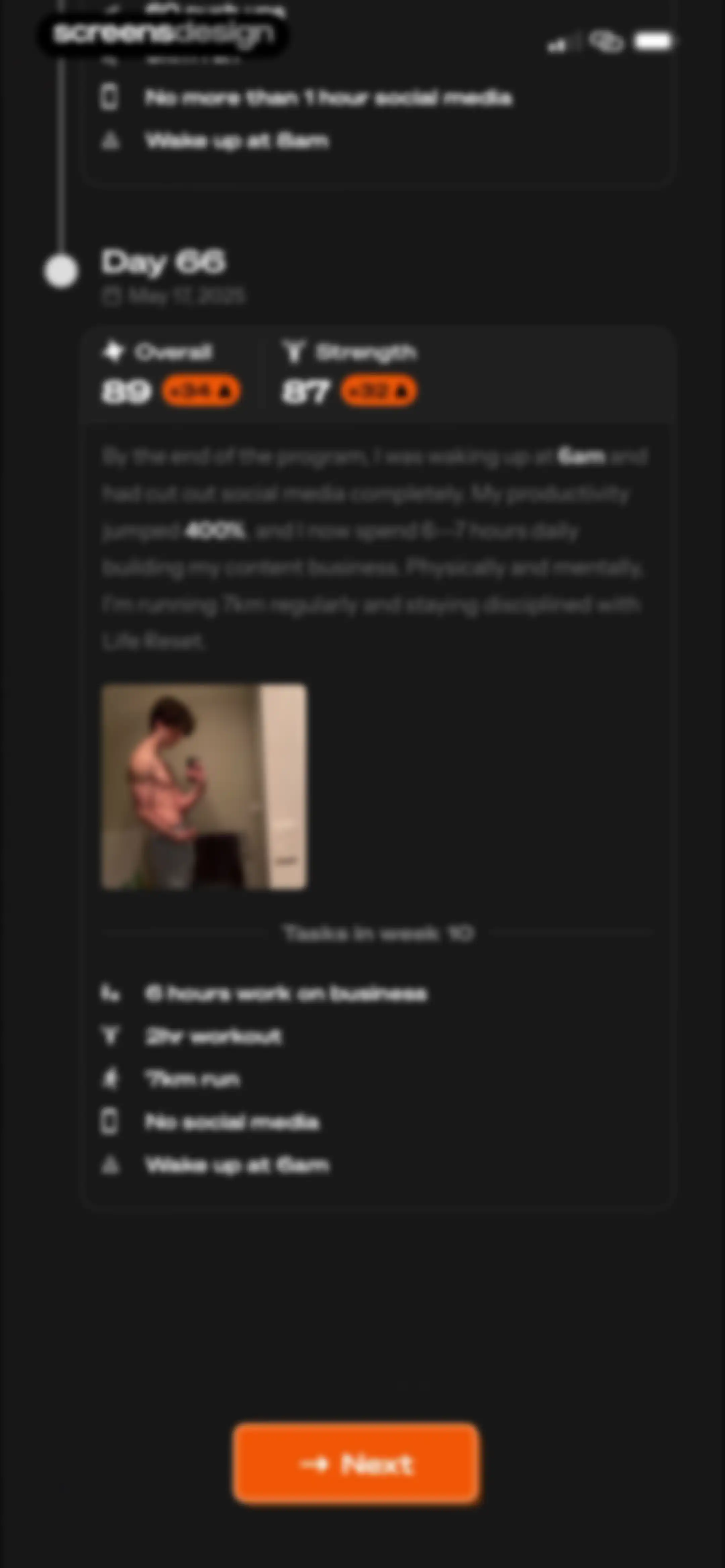 Life Reset: 66 Day Habit screen 32
