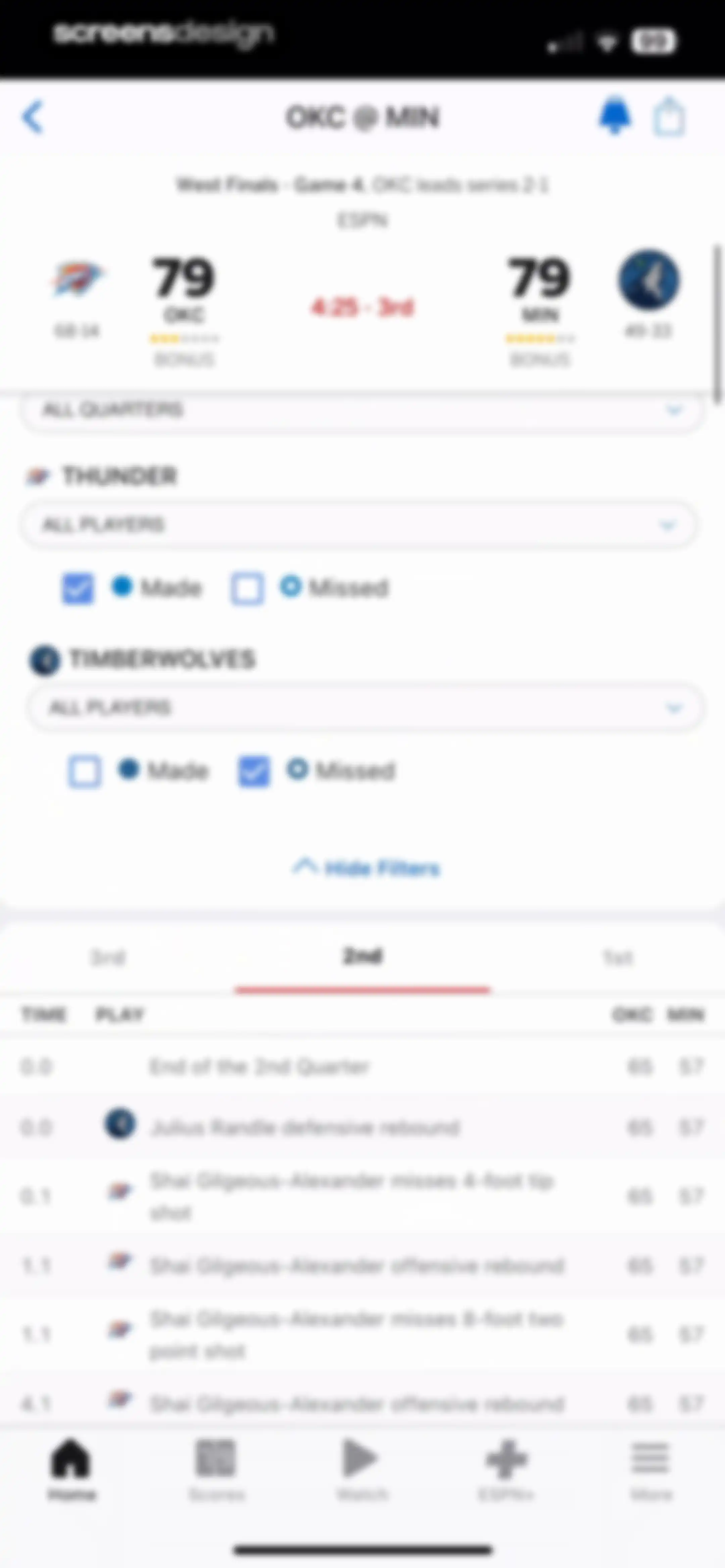 ESPN: Live Sports & Scores screen 52