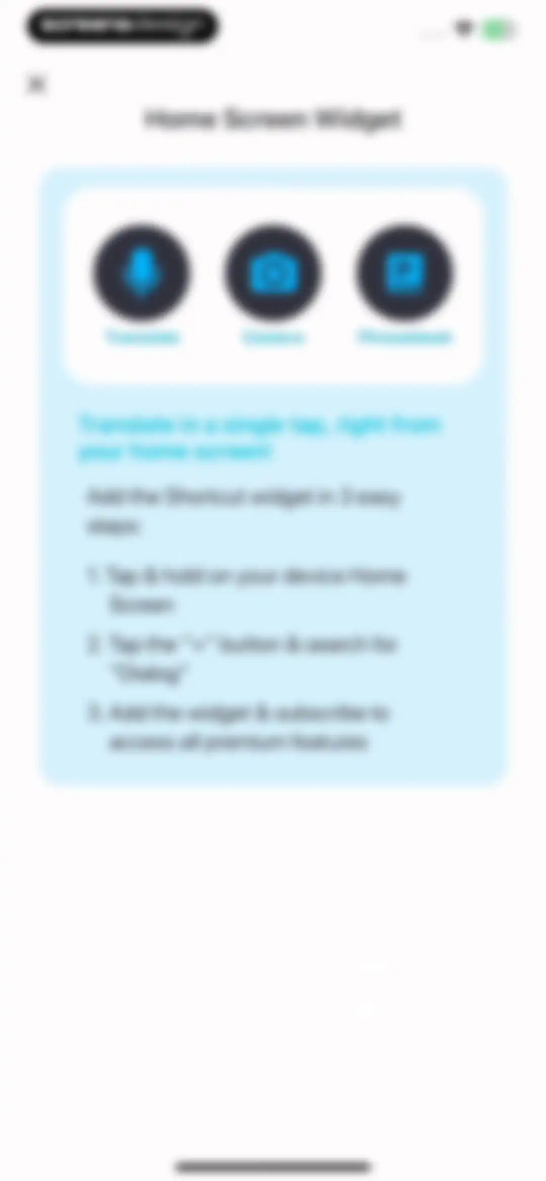 Dialog - Translate Speech screen 31