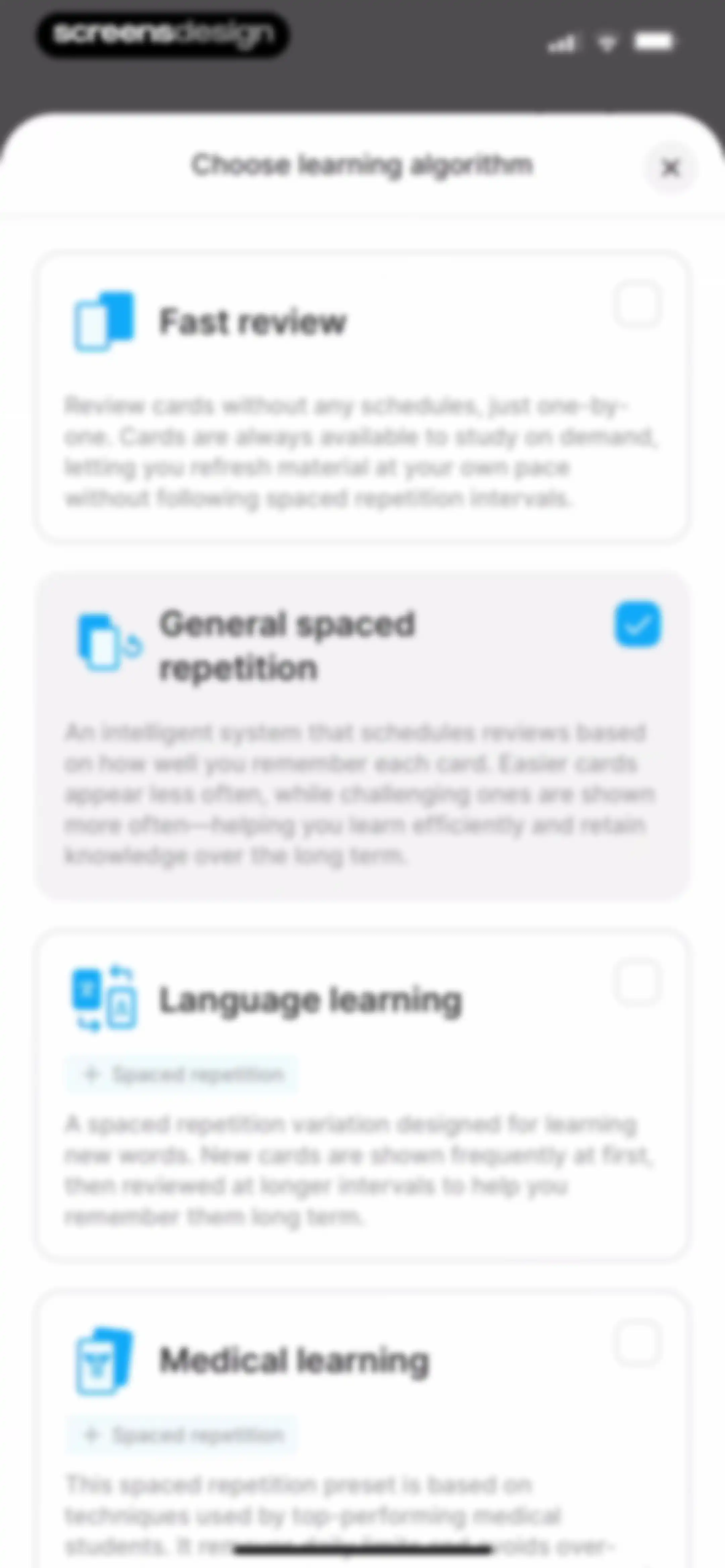 Noji - Flashcards study app screen 45