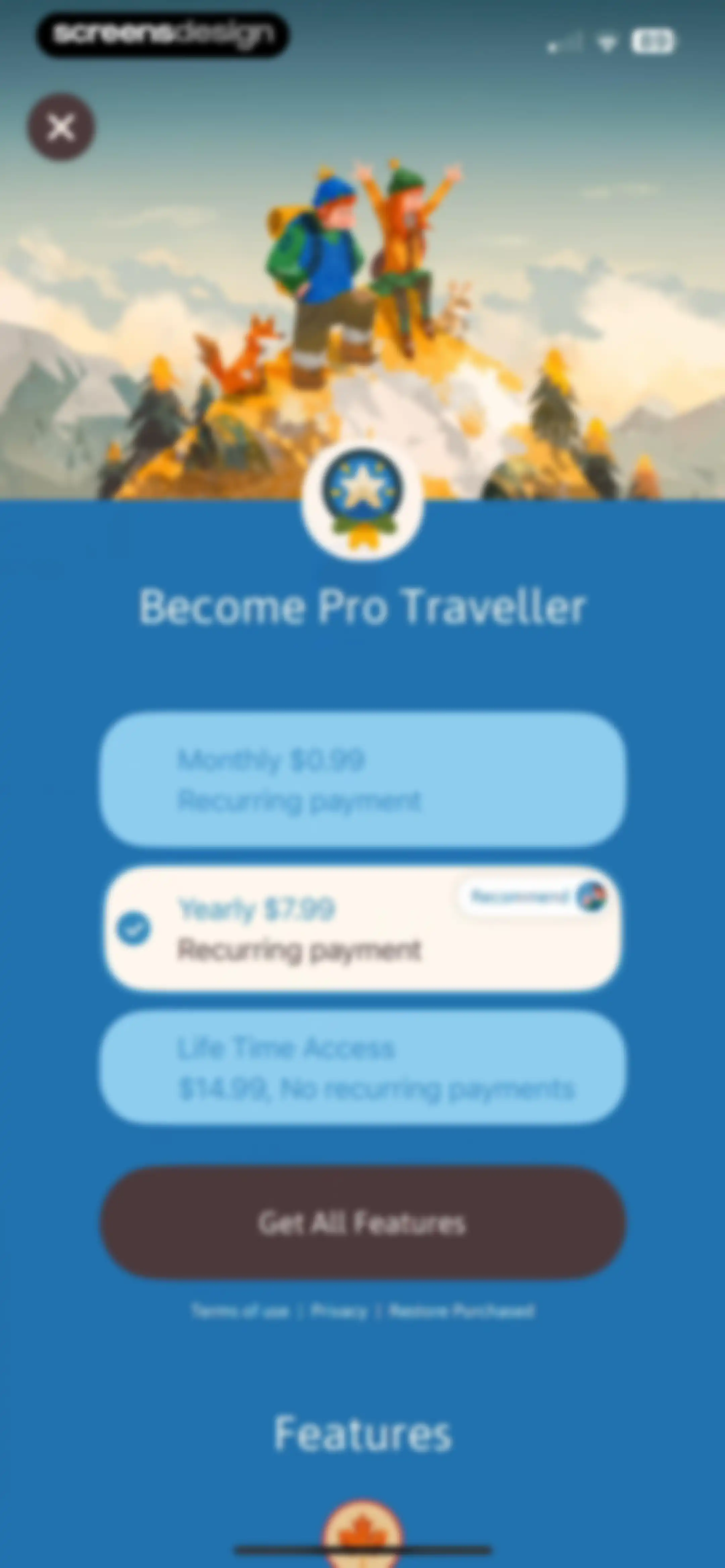 Focus Traveller - Flow Timer screen 95