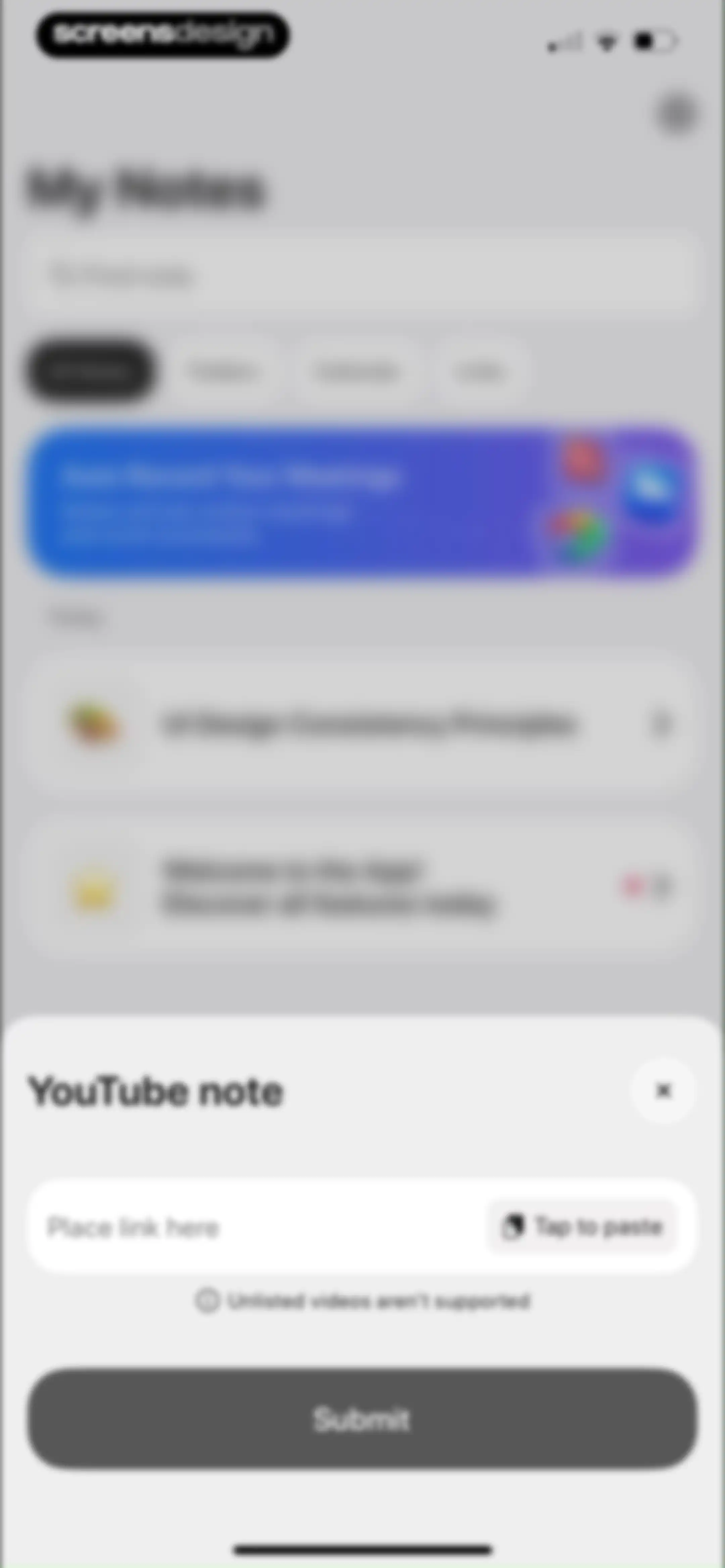 Notee: AI Note Taker screen 59
