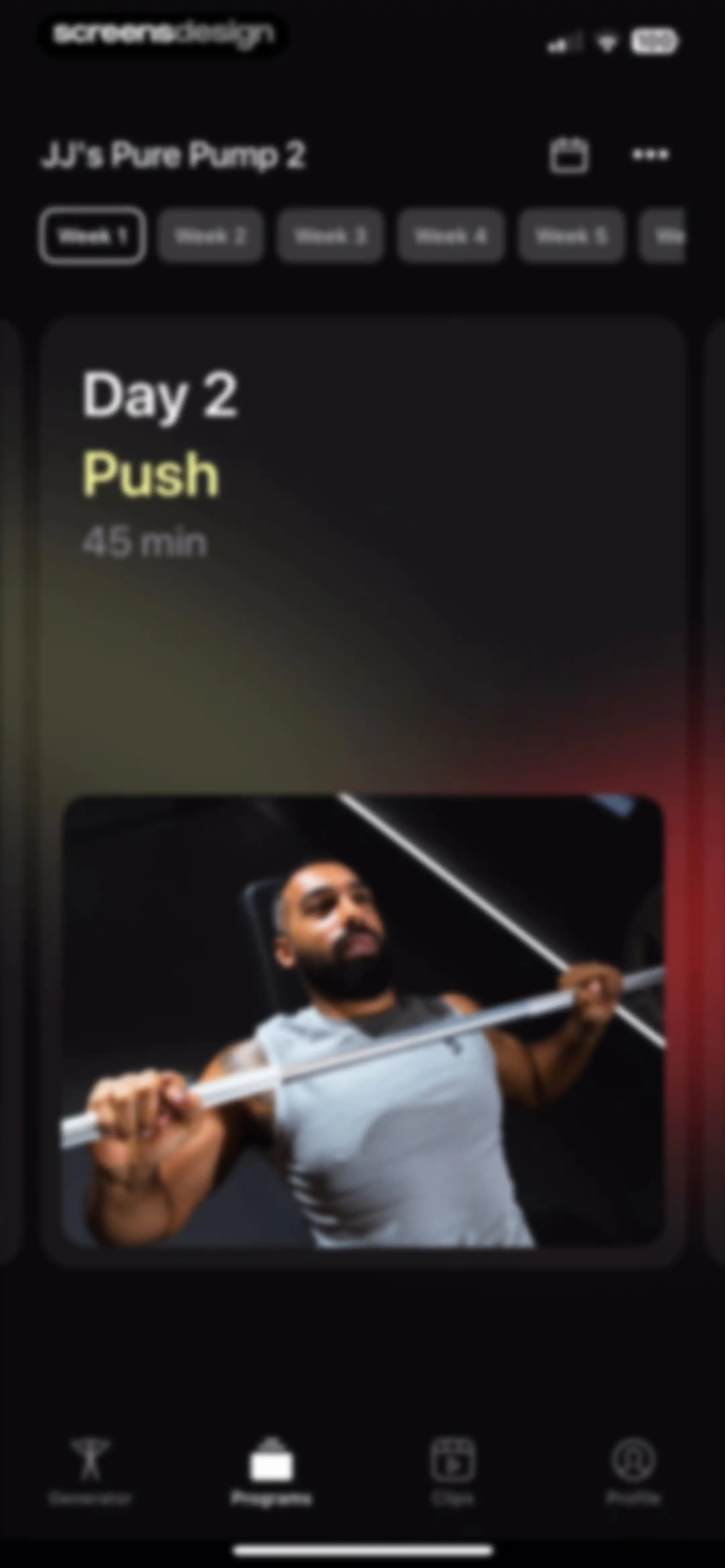 Peloton Strength+ screen 33