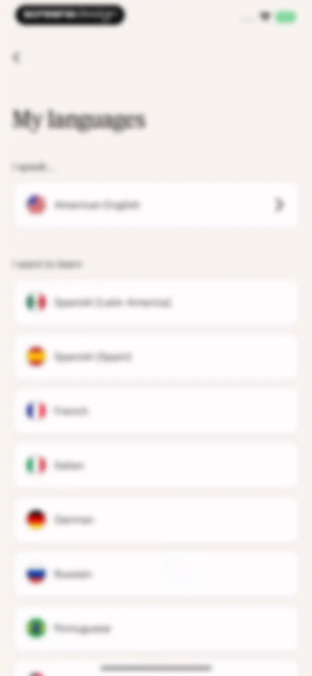 Babbel - Language Learning screen 2